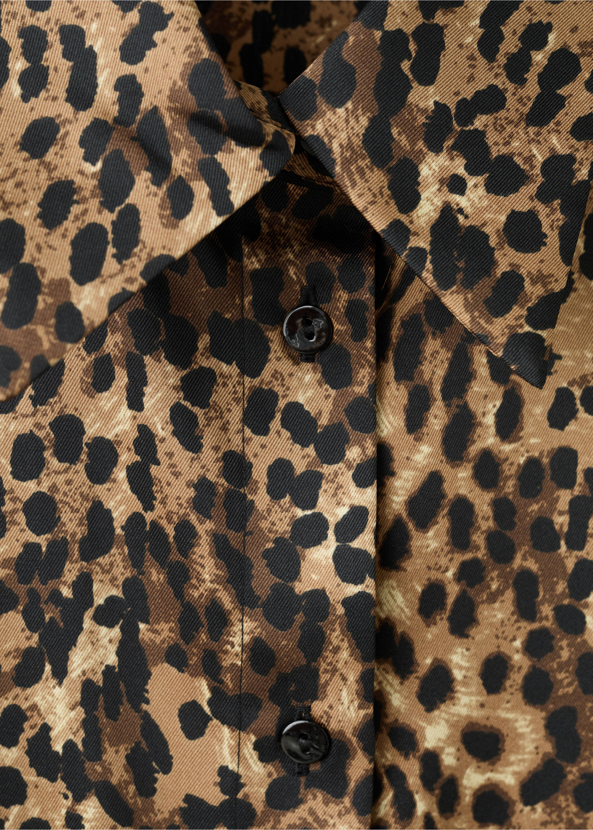 Leoparden-Satinhemd - Detail des Artikels 0, Braun. Ref: 17097815-00.
