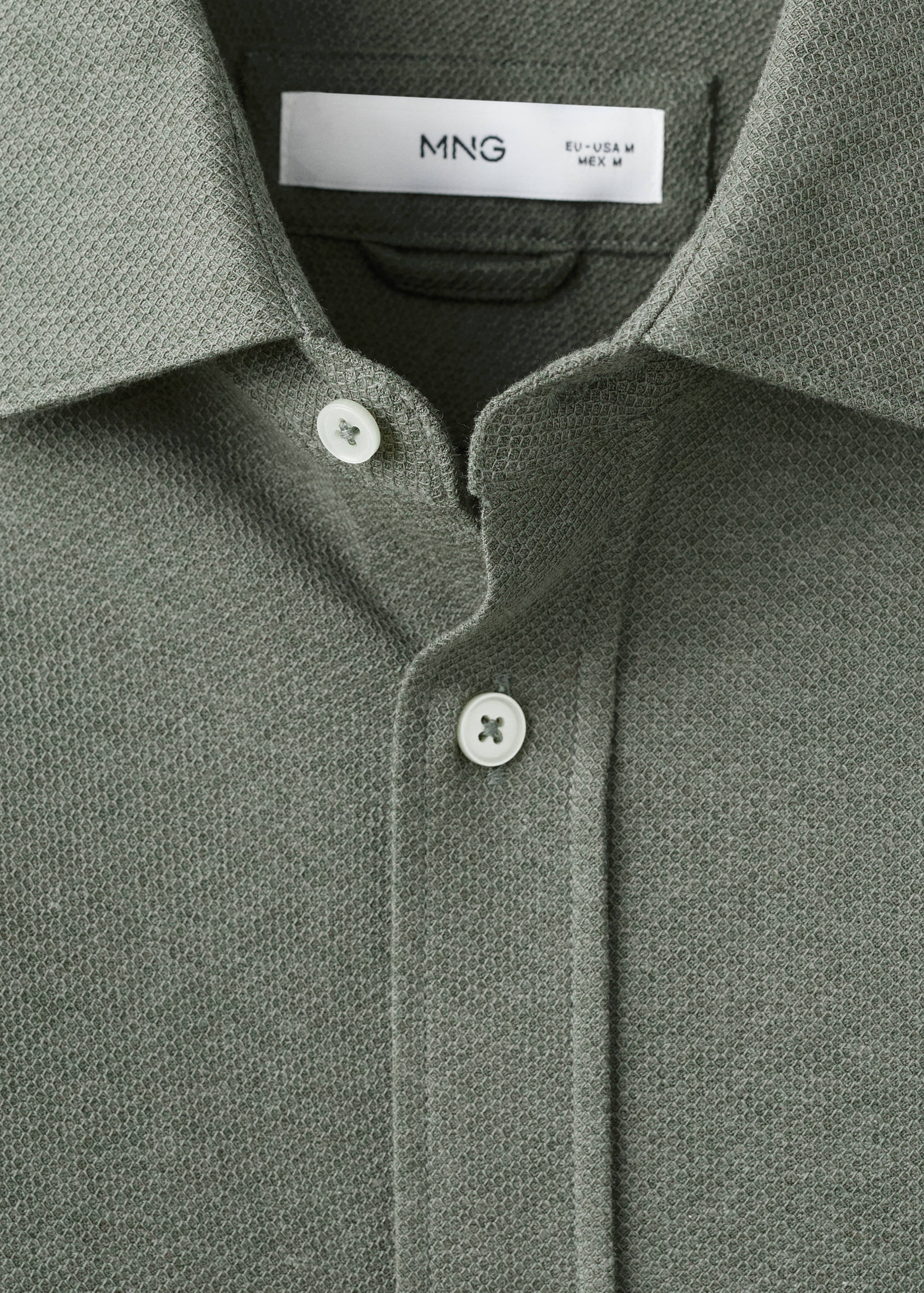 Slim Fit-Hemd aus 100 % Baumwolle - Detail des Artikels 8