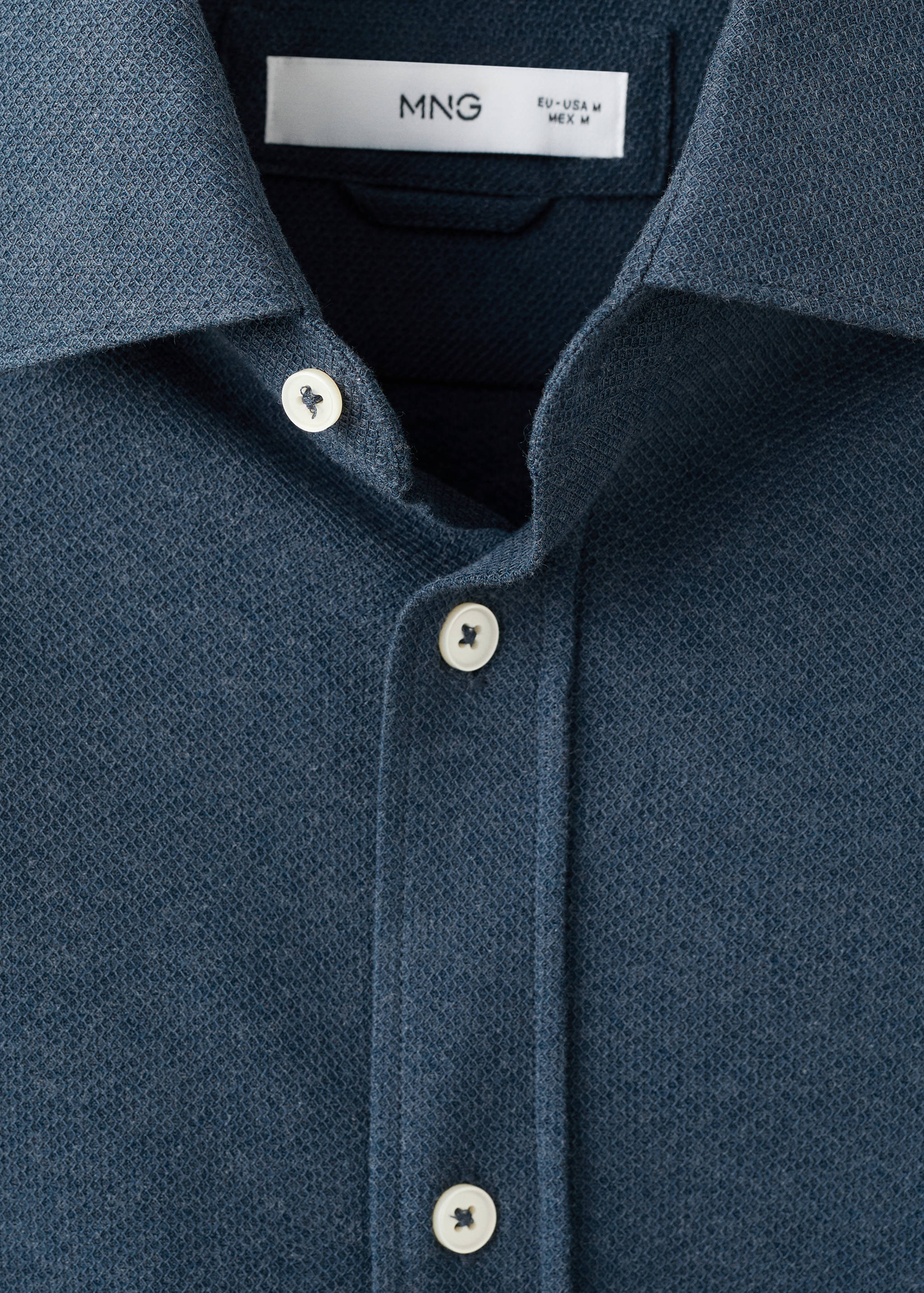 Slim Fit-Hemd aus 100 % Baumwolle - Detail des Artikels 8