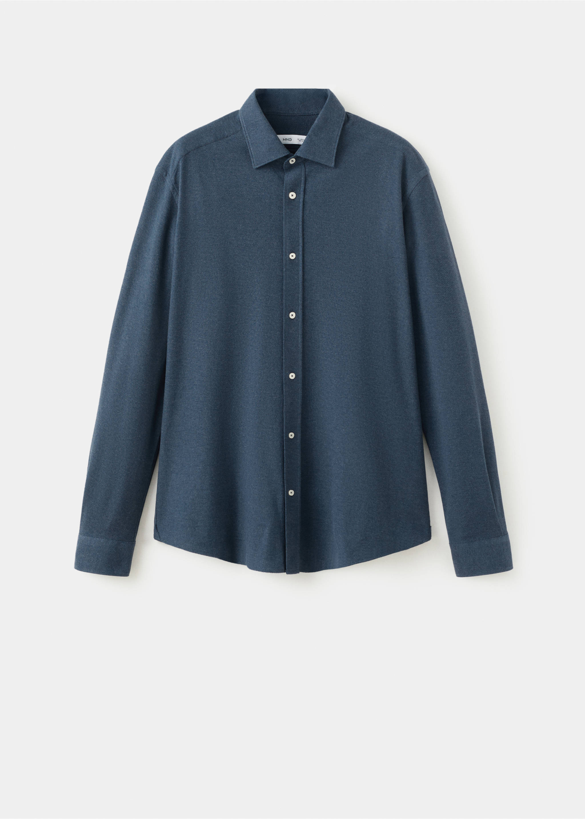 Slim Fit-Hemd aus 100 % Baumwolle - Artikel ohne Model, Blau. Ref: 17097885-00.