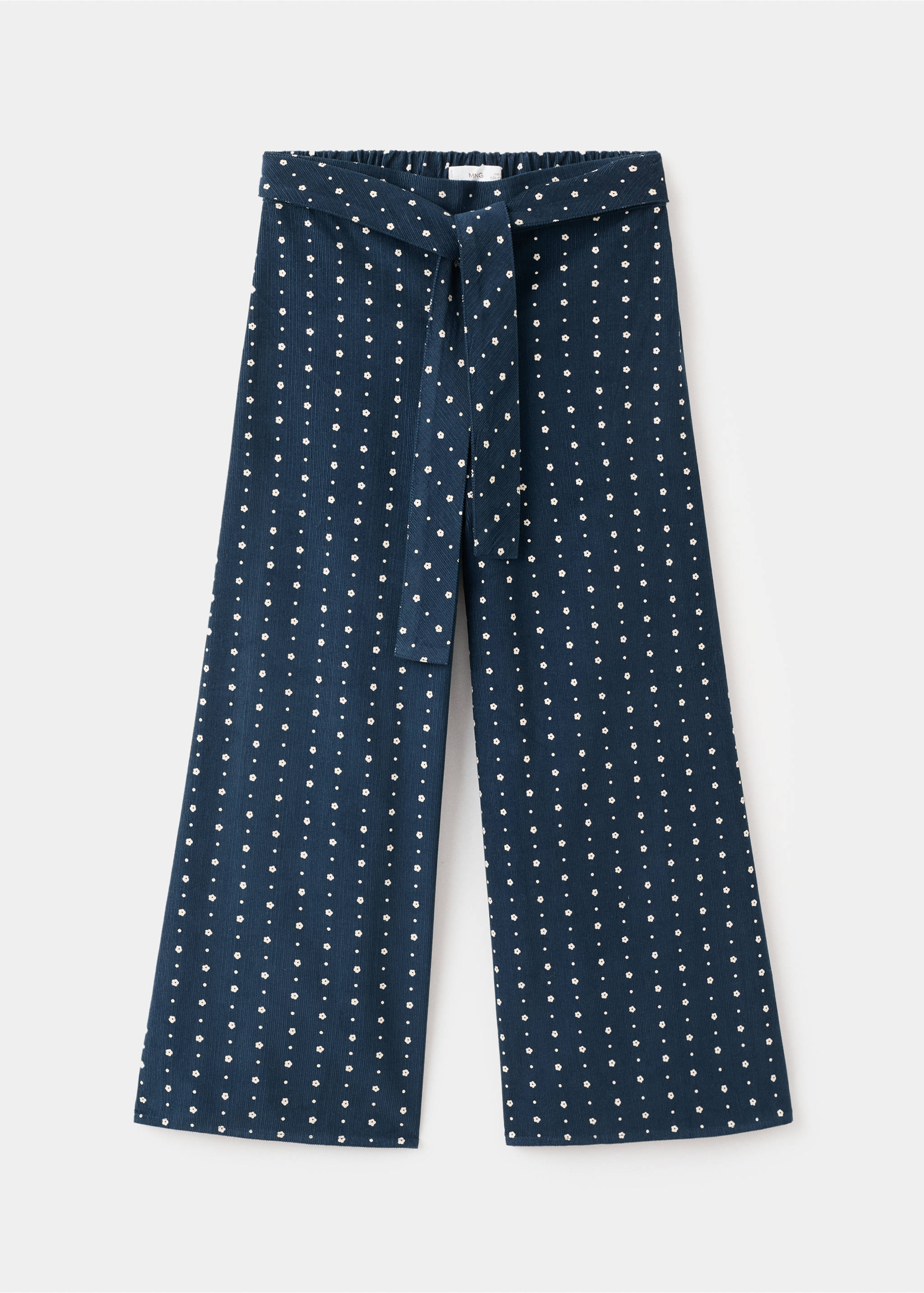 Feincordhose mit Blumenprint - Artikel ohne Model, Marineblau. Ref: 17097887-00.
