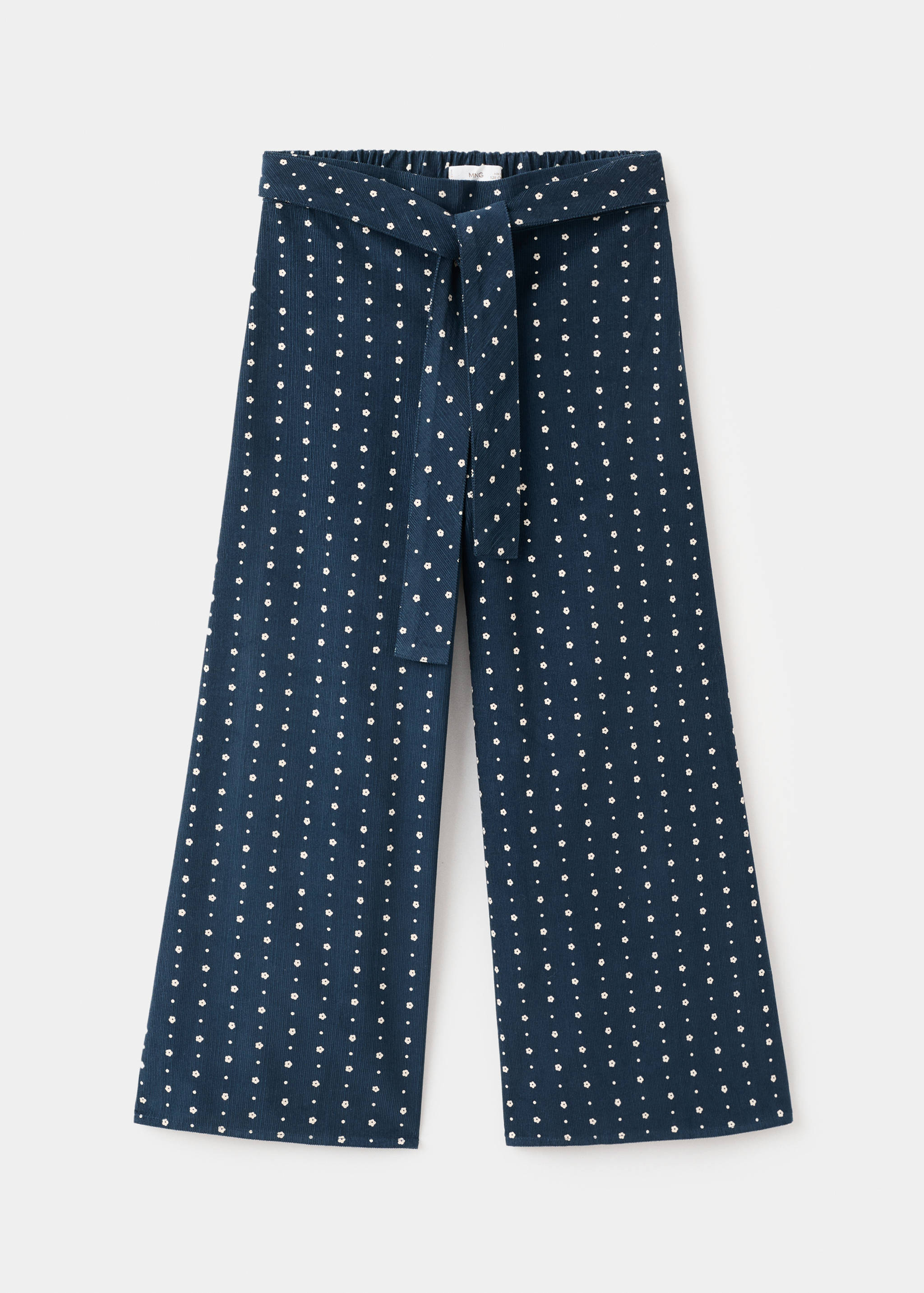 Feincordhose mit Blumenprint - Artikel ohne Model