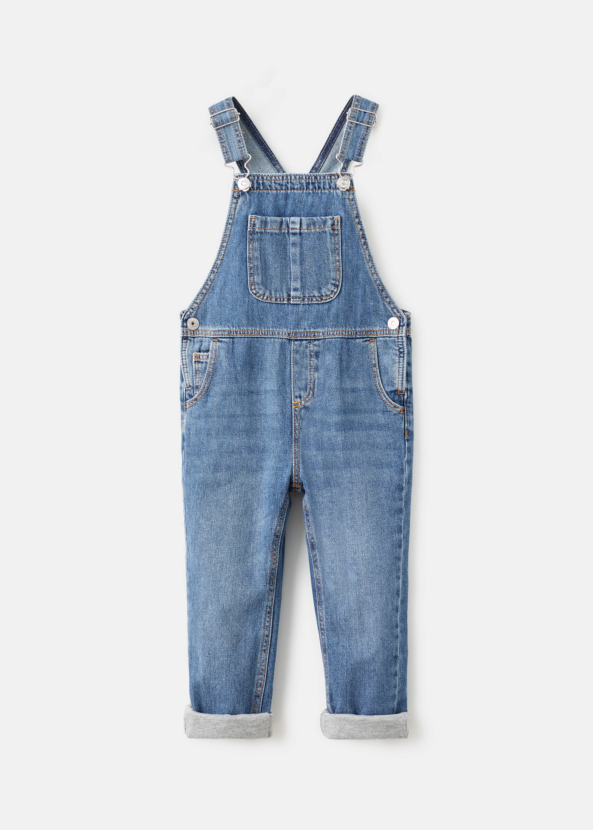 Cotton-lined denim dungarees - Baby boys | MANGO OUTLET USA