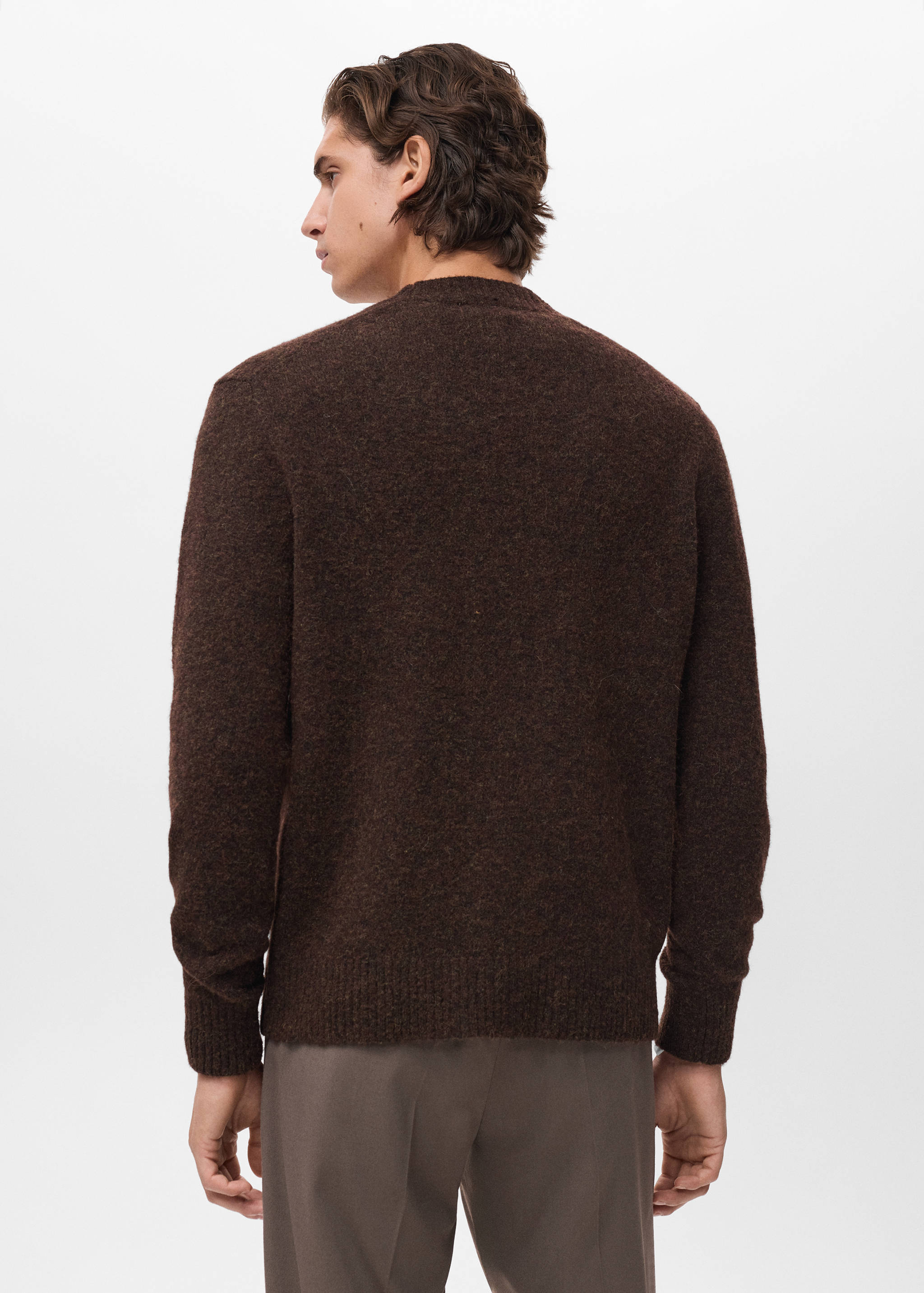 Cardigan maille laine mélangée - Verso de l’article