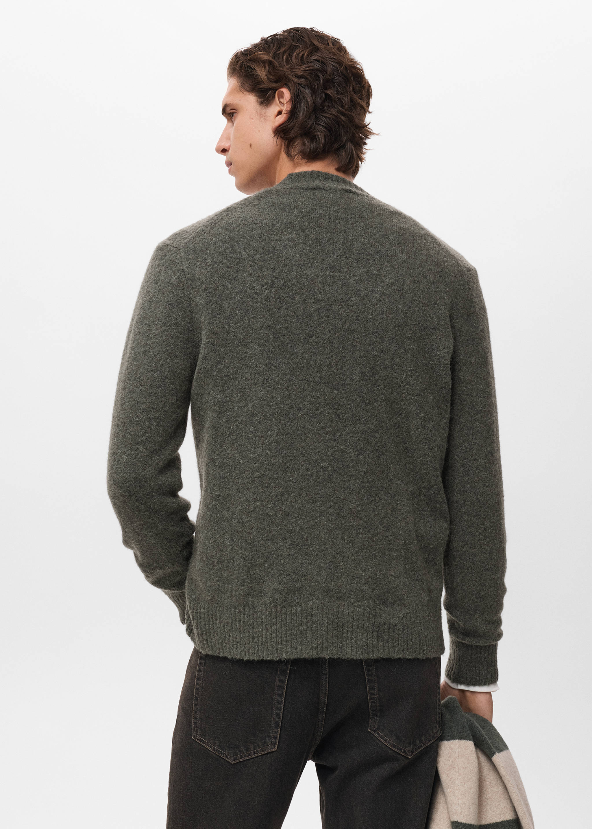 Cardigan maille laine mélangée - Verso de l’article