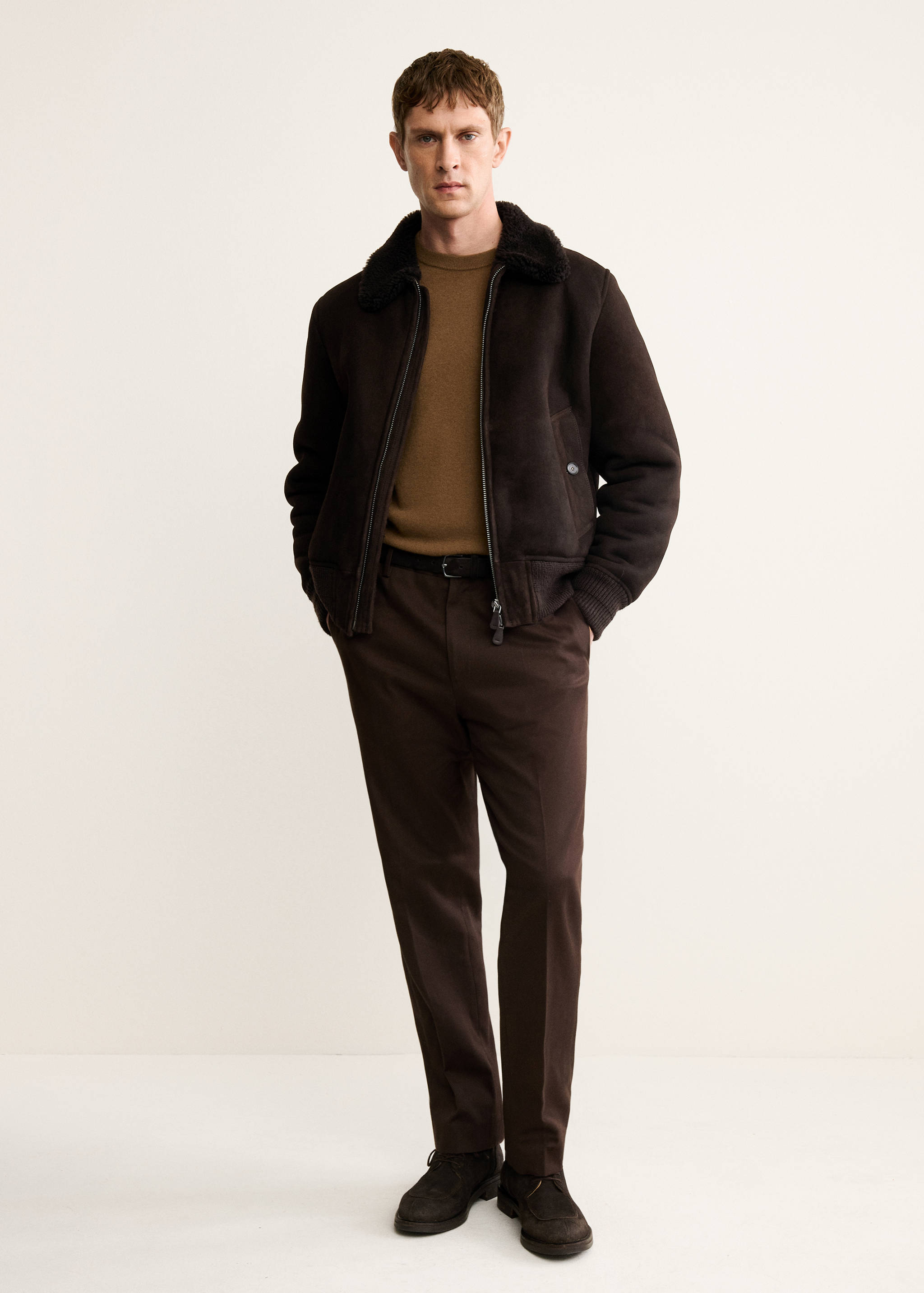 Blouson shearling 100 % daim - Plan général