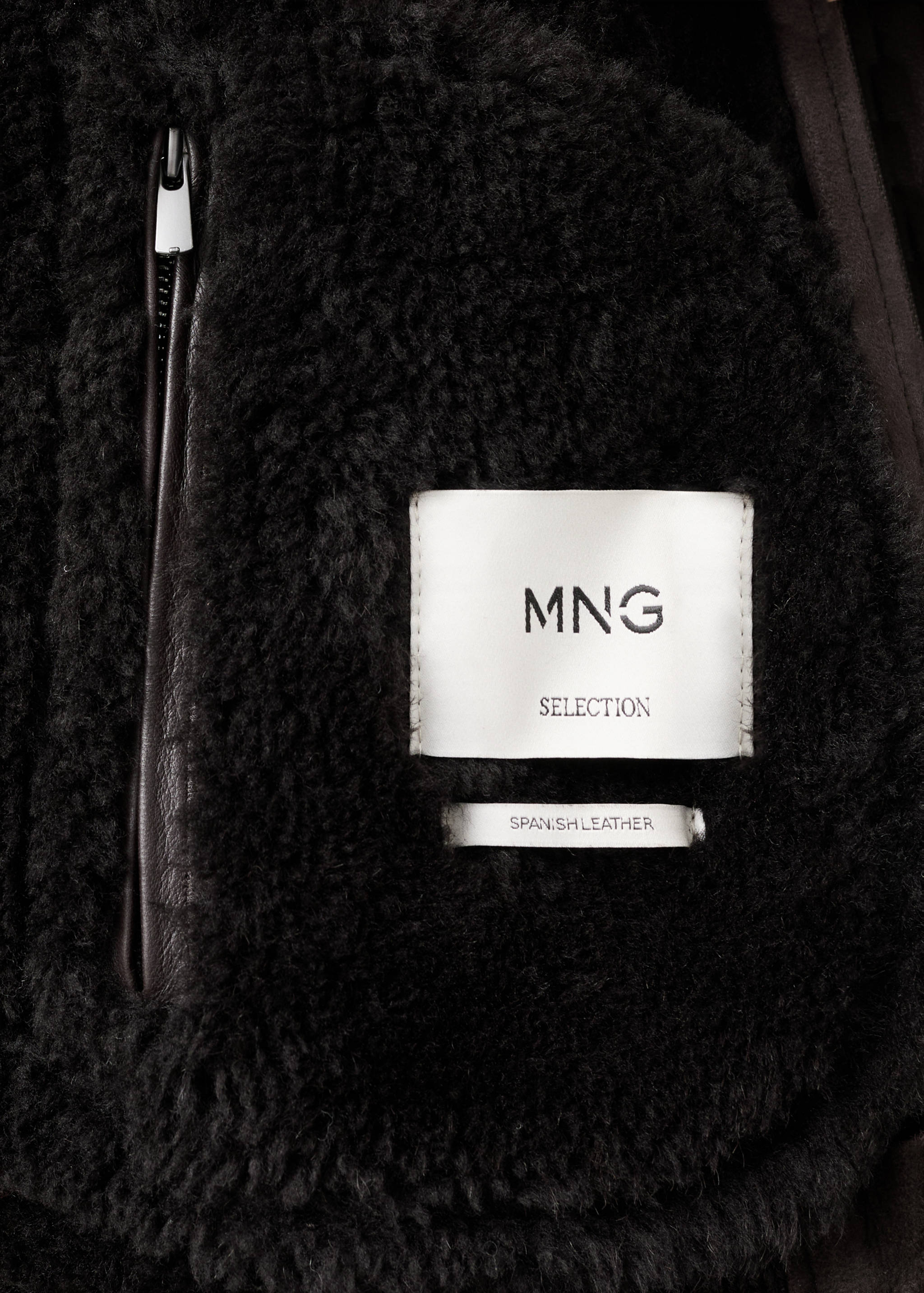 Blouson shearling 100 % daim - Détail de l'article 0