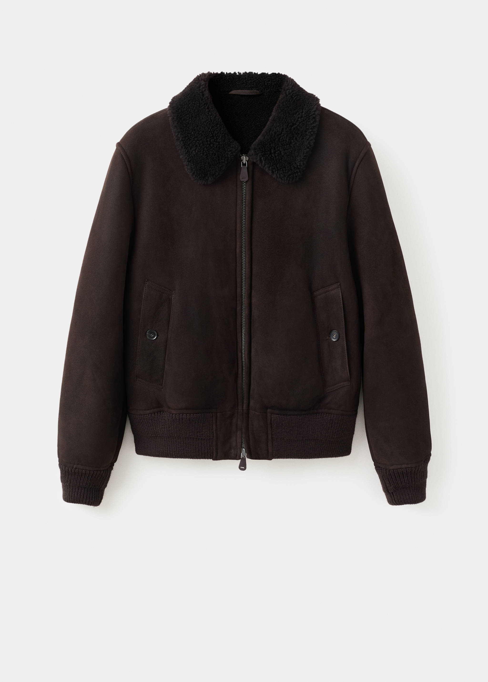 Blouson shearling 100 % daim - Article sans modèle