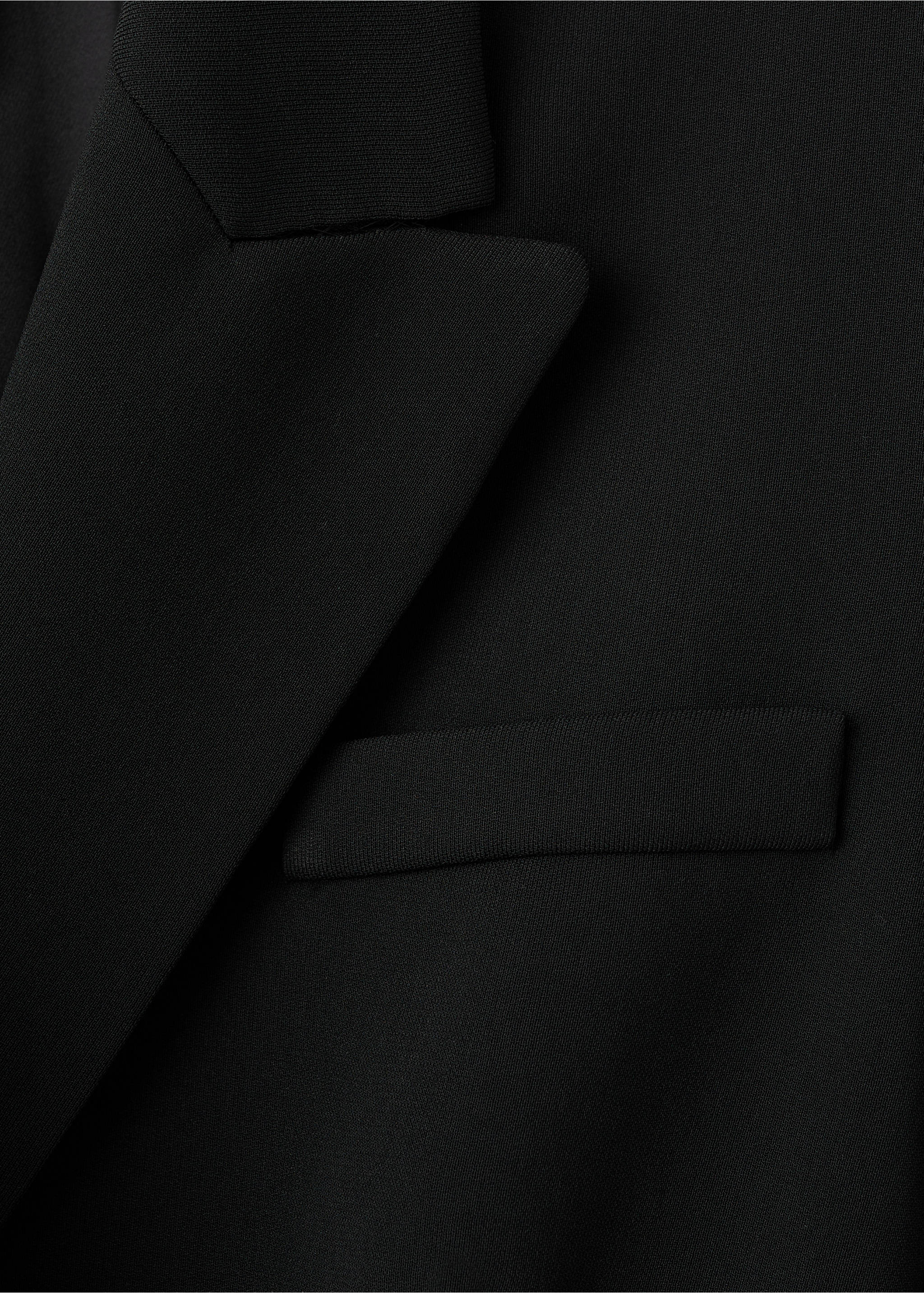 Blazer-style dress with belt - Details of the article 0, Black. Ref: 17097906-00.