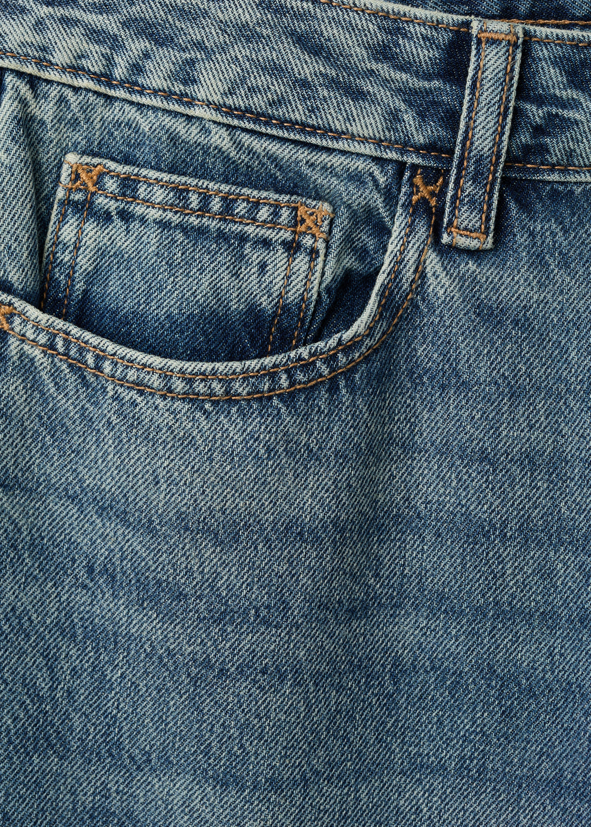 Straight cotton jeans - Details of the article 0