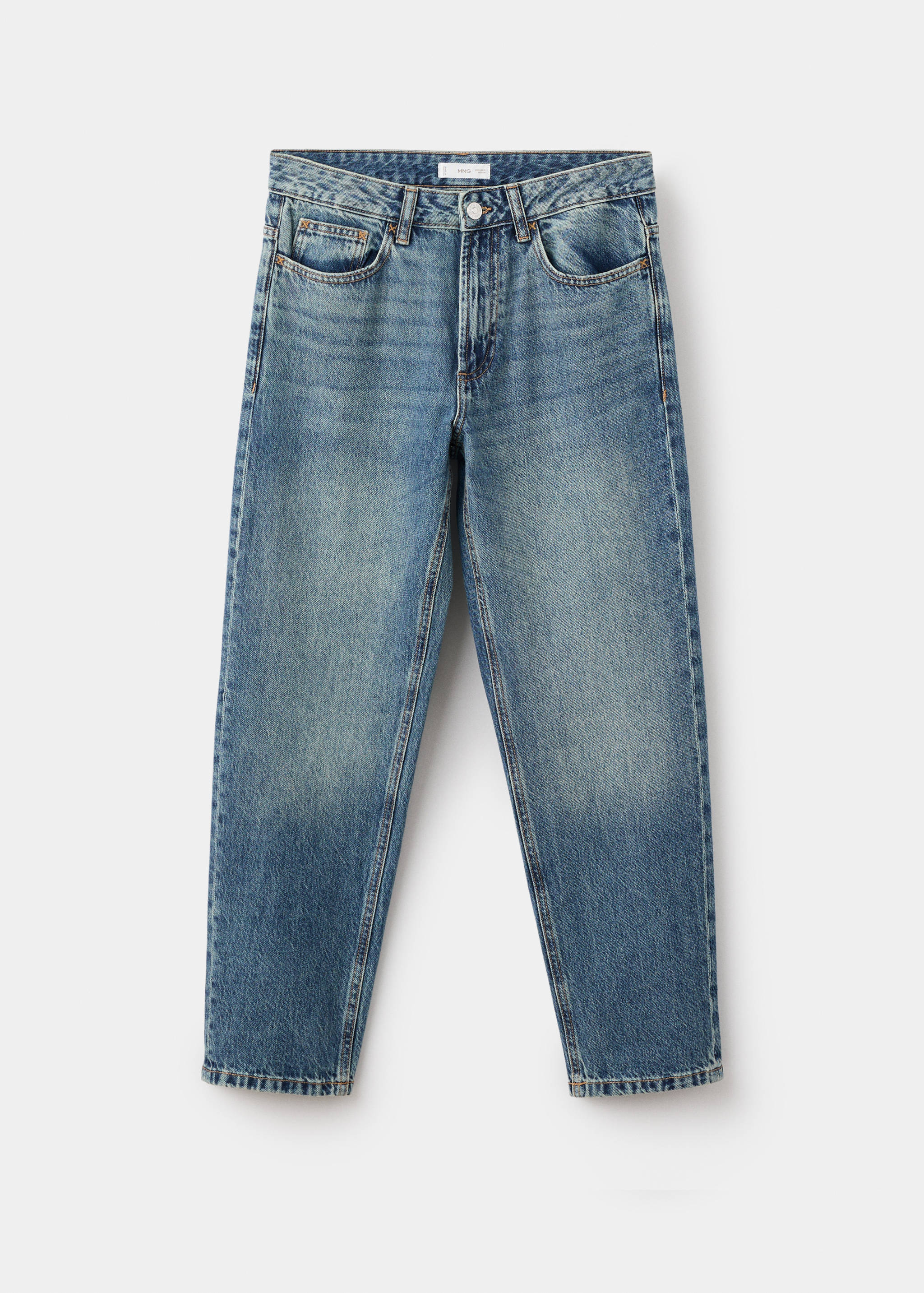 Straight cotton jeans - Article without model