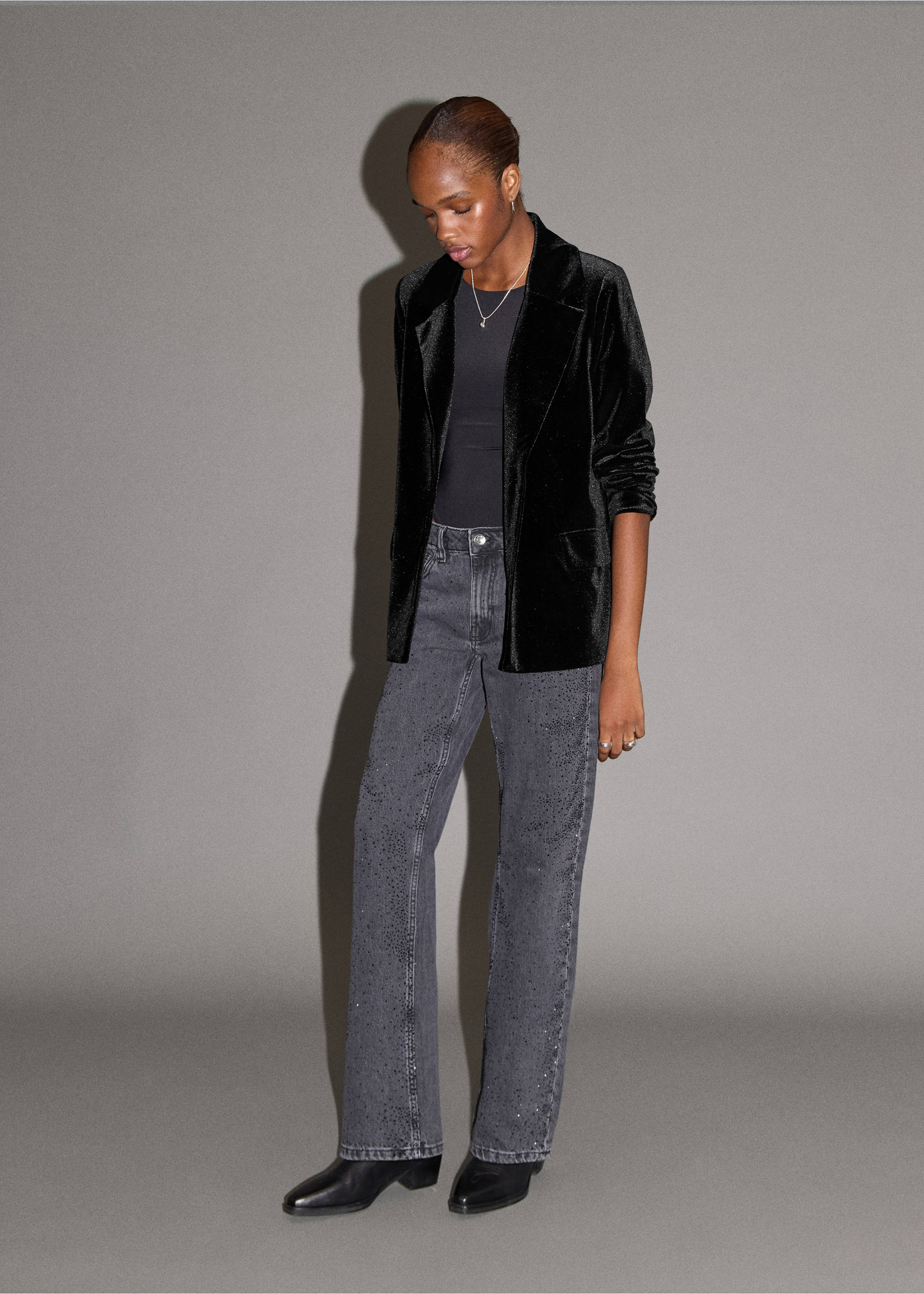 Velvet jacket - General plane, Black. Ref: 17098272-00.