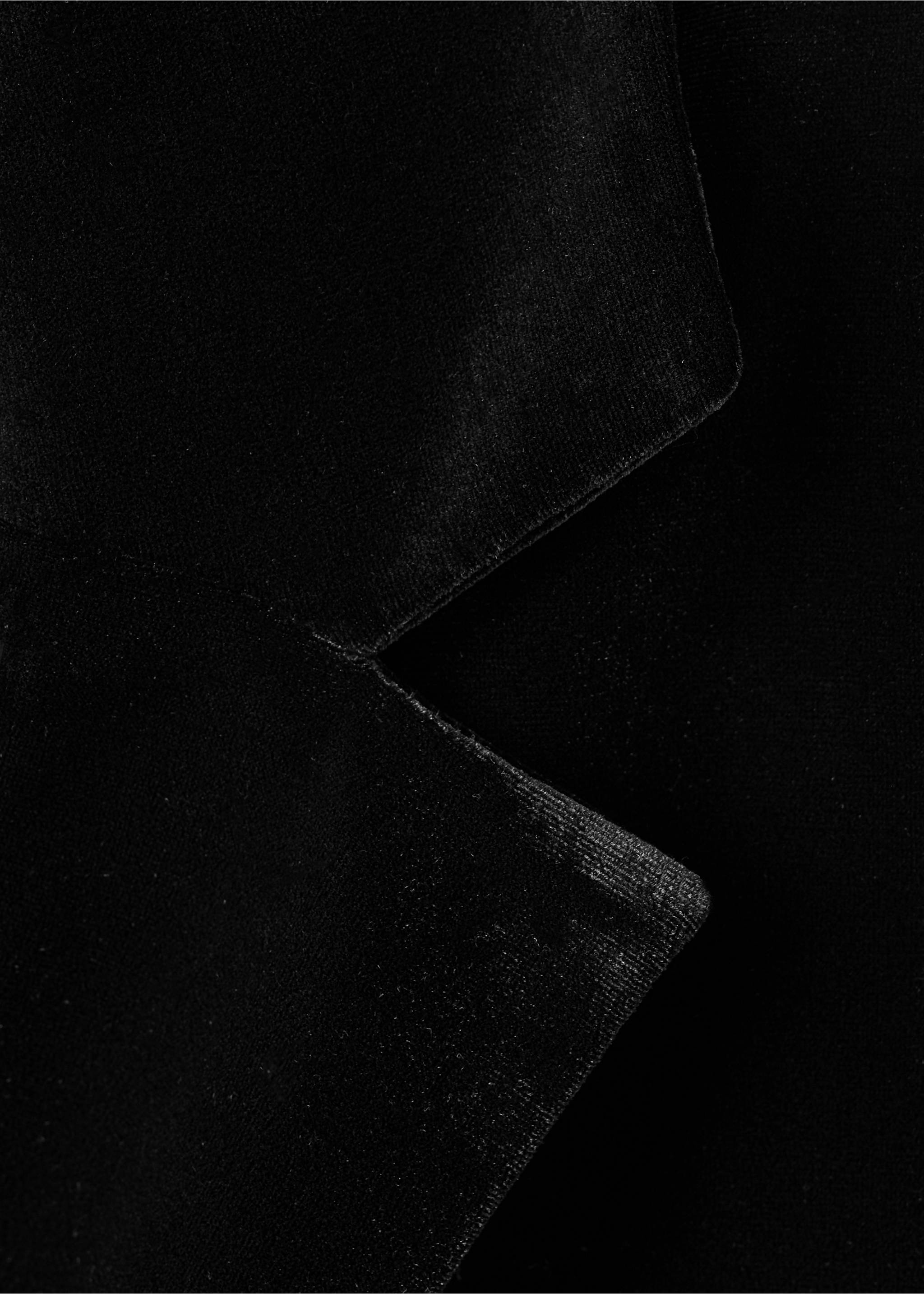 Velvet jacket - Details of the article 0, Black. Ref: 17098272-00.