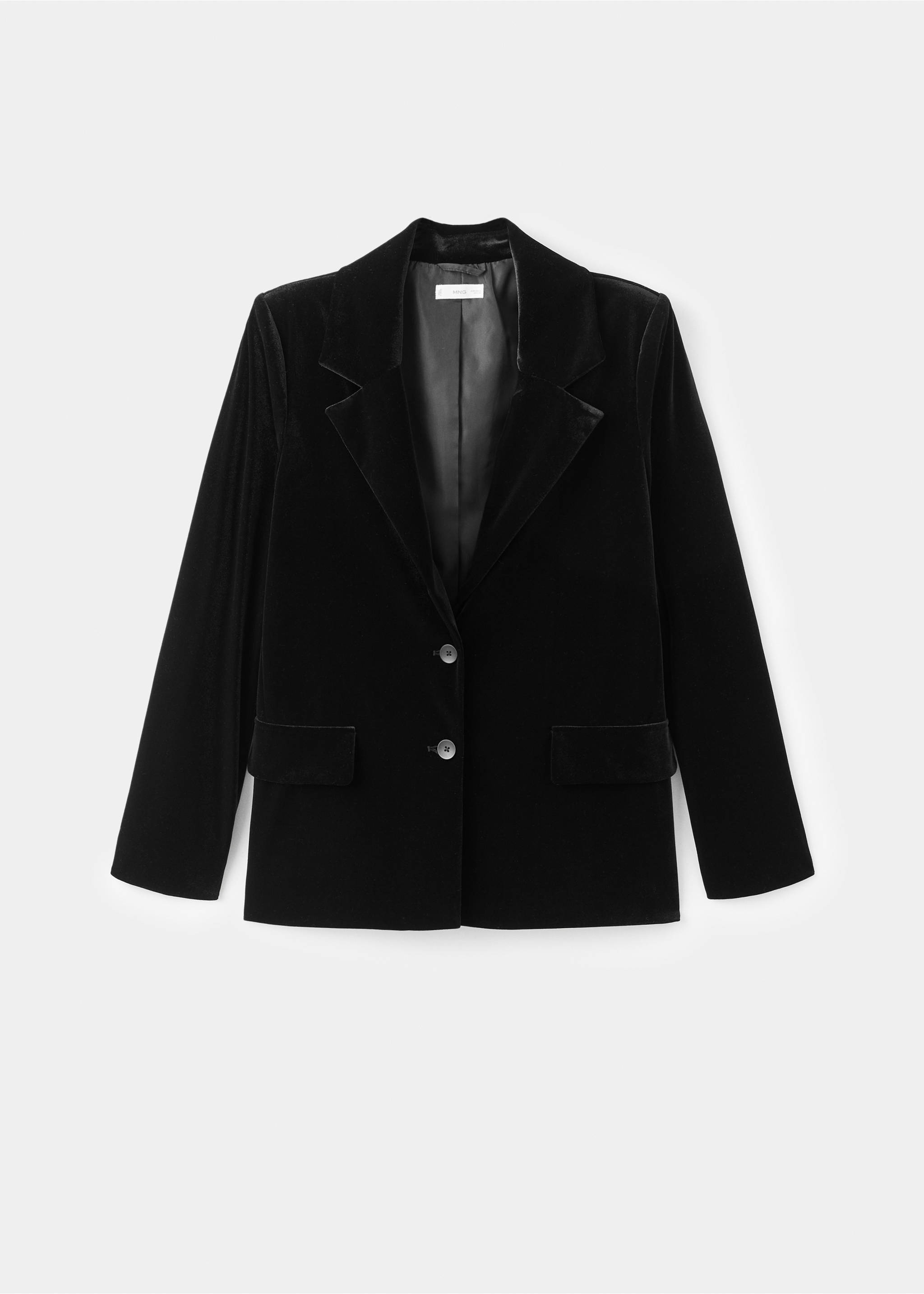 Velvet jacket - Article without model, Black. Ref: 17098272-00.