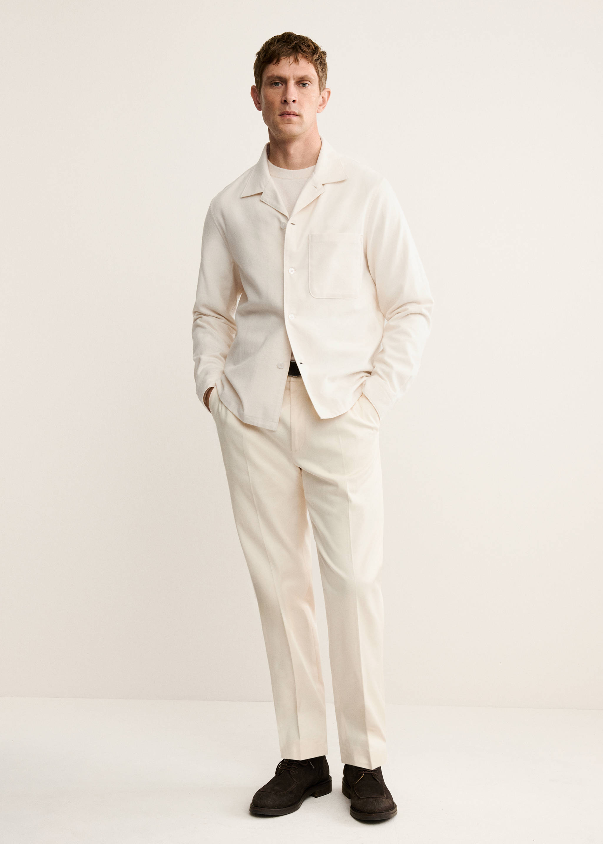 Overshirt aus 100 % Baumwolle mit Taschen - Allgemeine Ansicht
