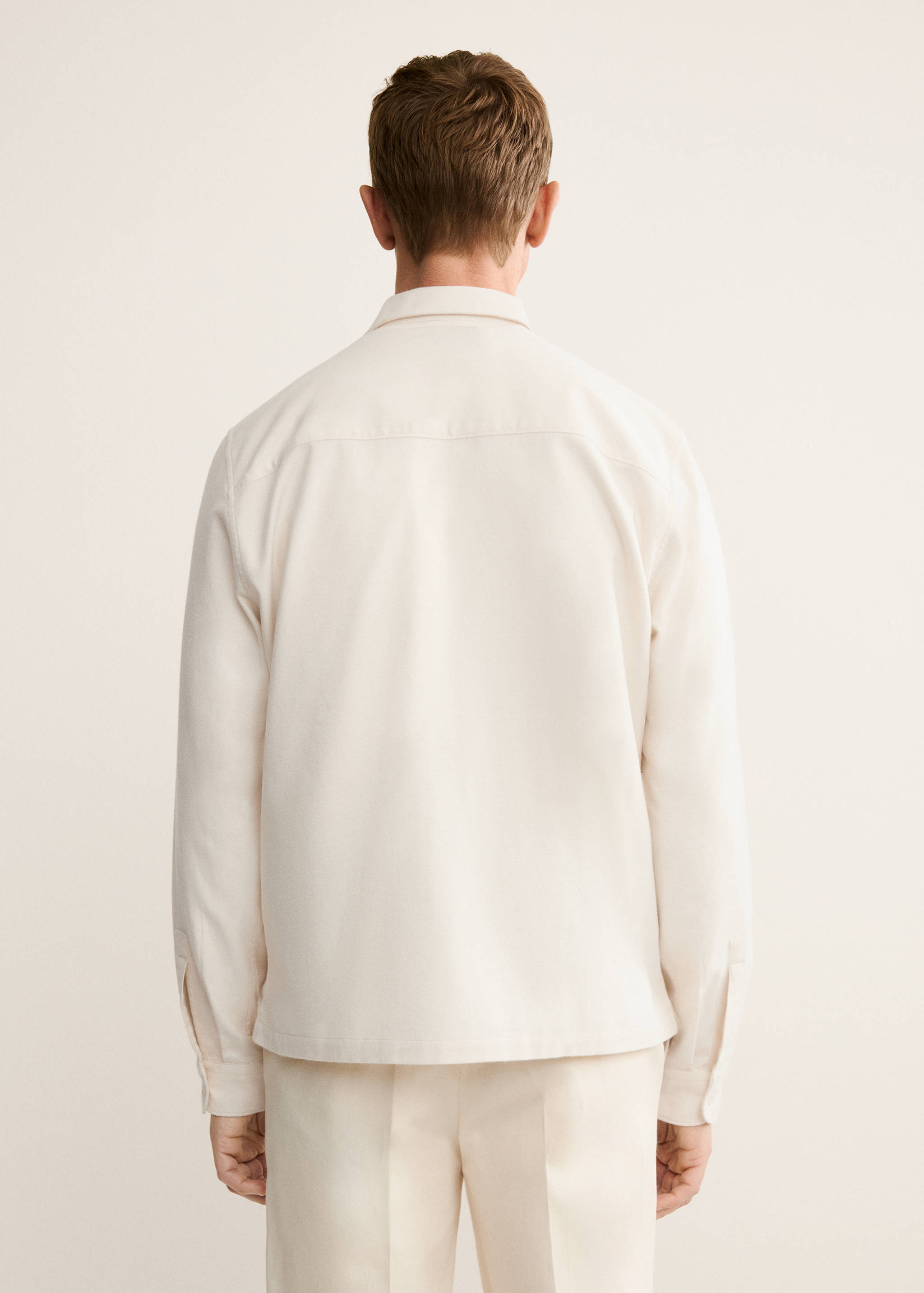 Overshirt aus 100 % Baumwolle mit Taschen - Rückseite des Artikels
