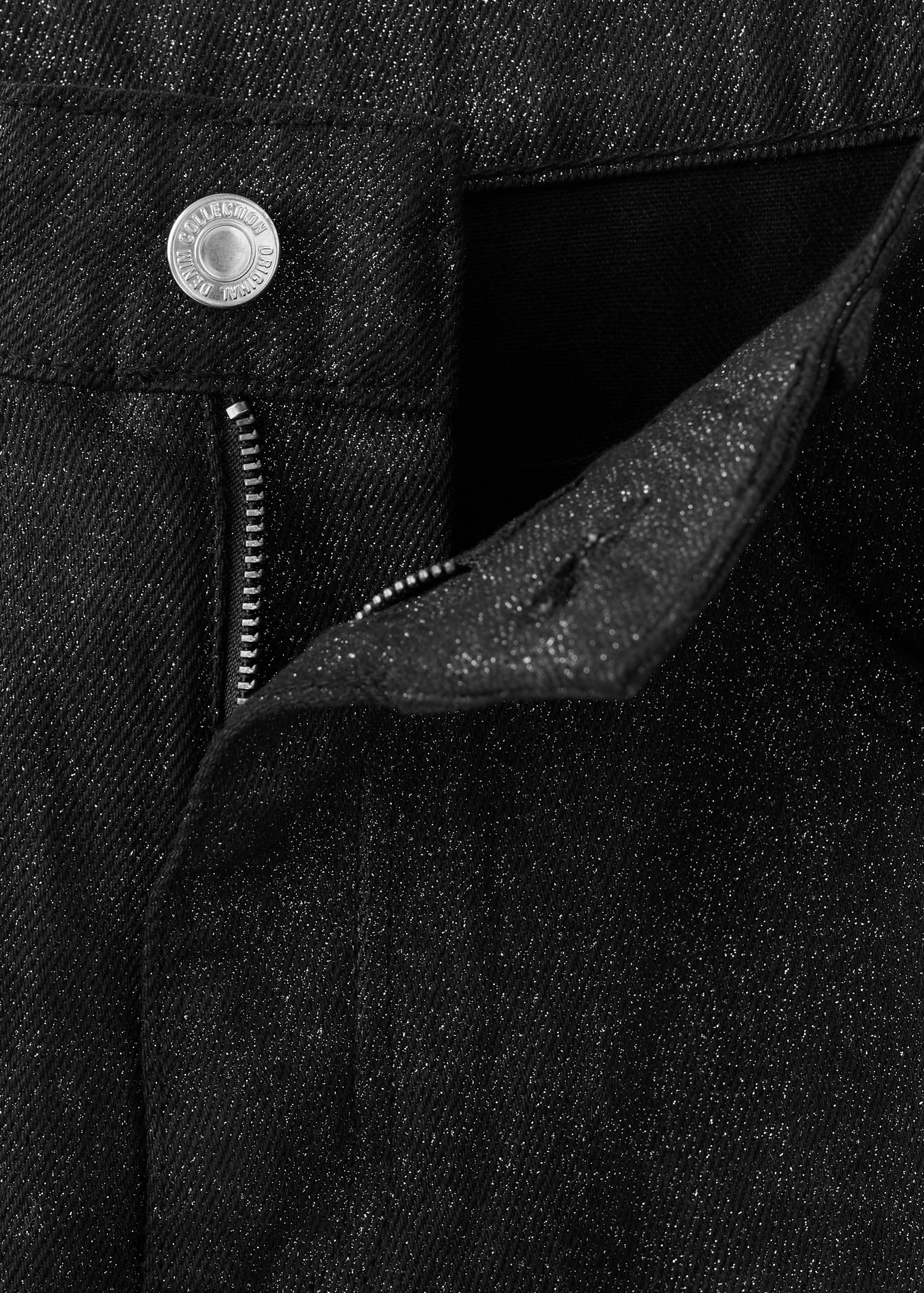 Shiny straight-leg jeans - Details of the article 8
