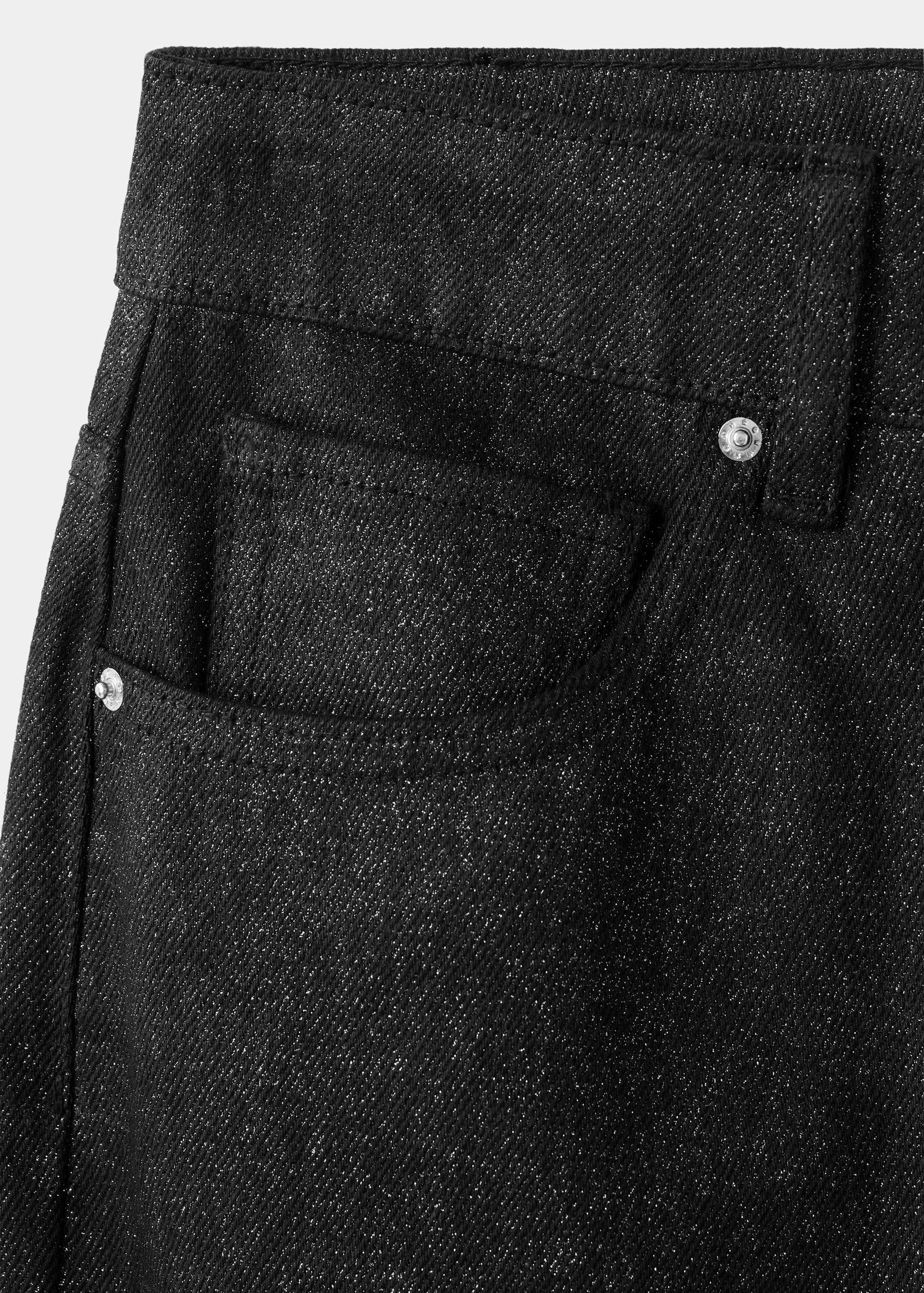 Shiny straight-leg jeans - Details of the article 0
