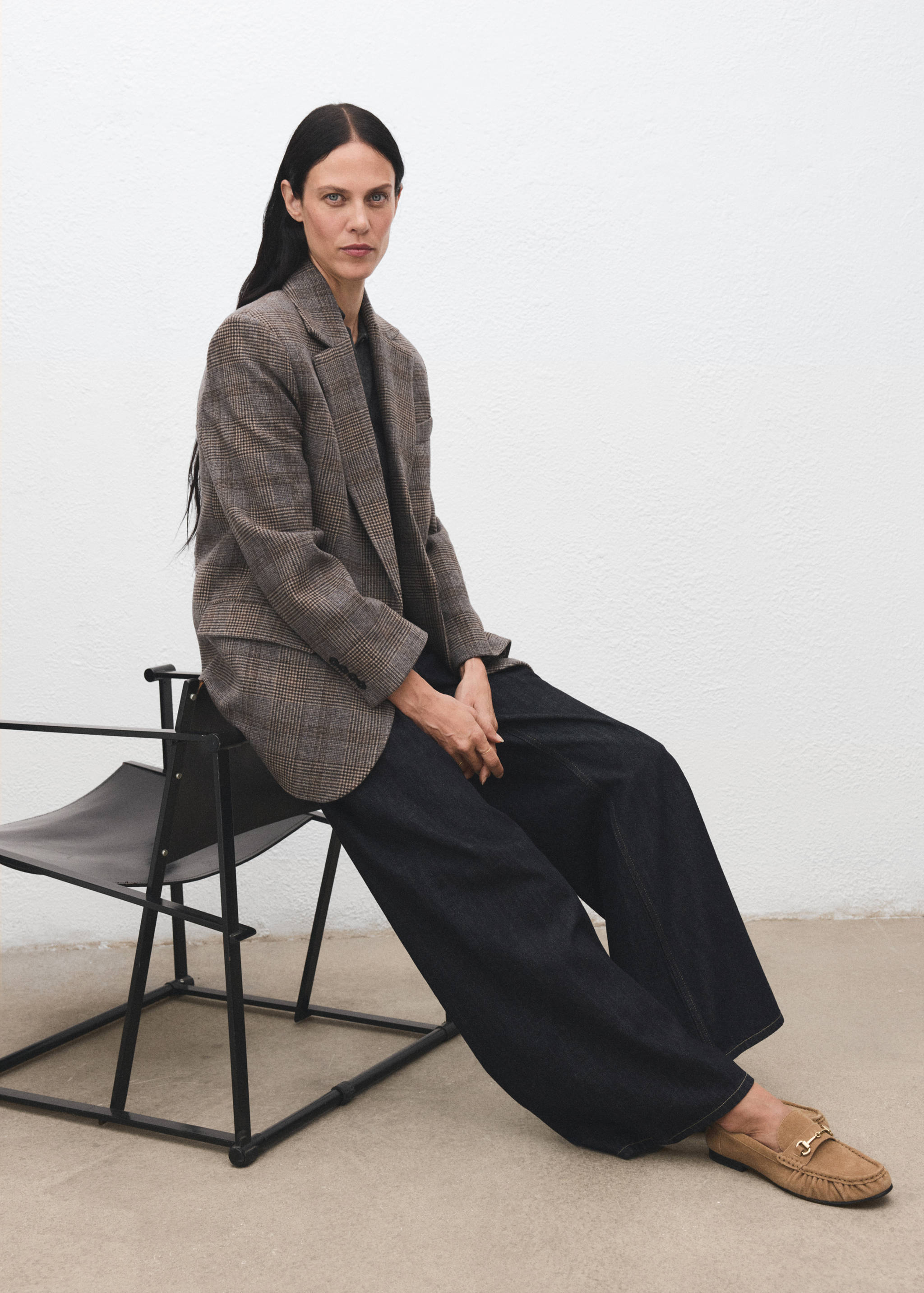 Rutete blazer i ull - Artikkeldetalj 2