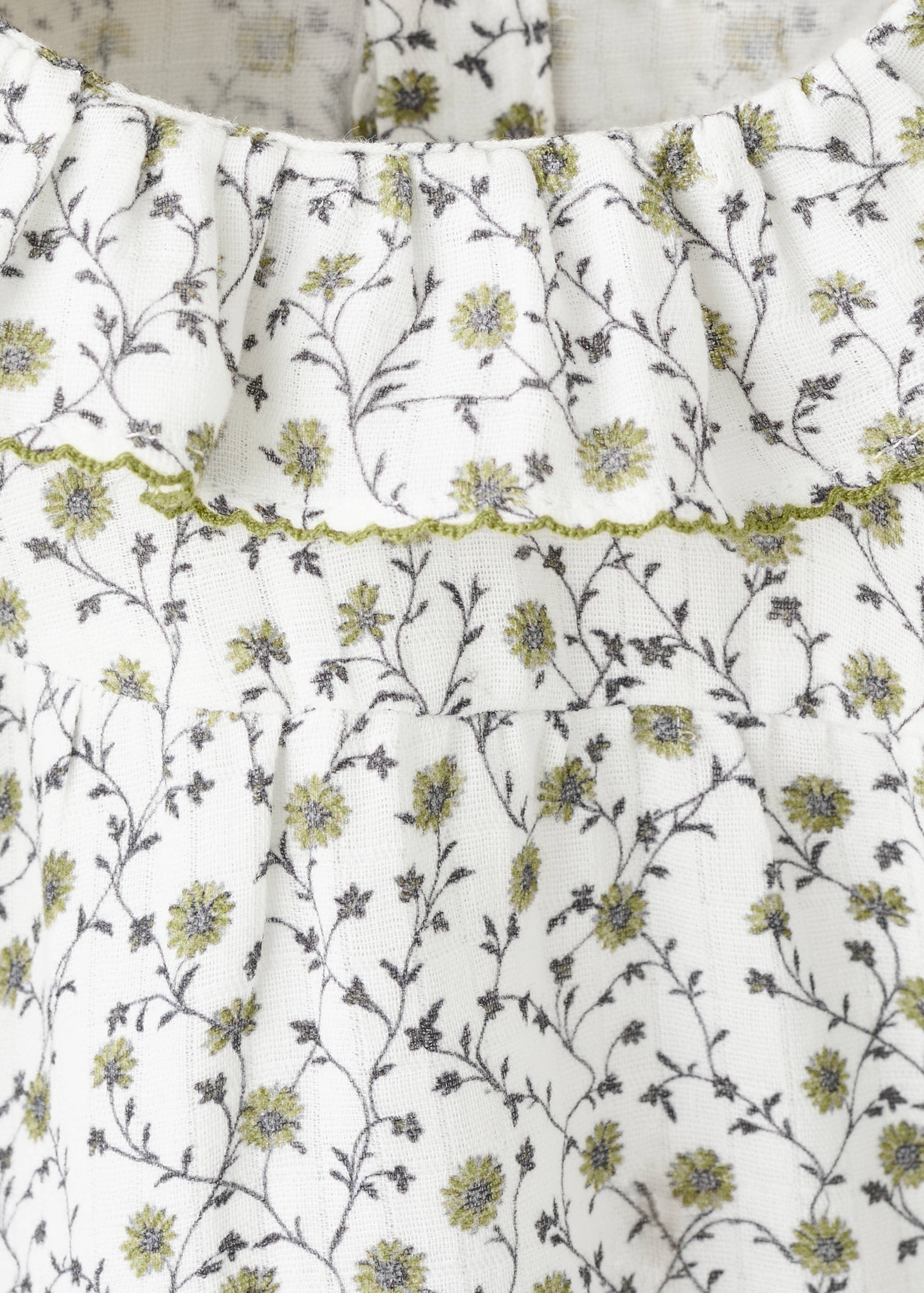 Blumen bedruckter Overall - Detail des Artikels 8