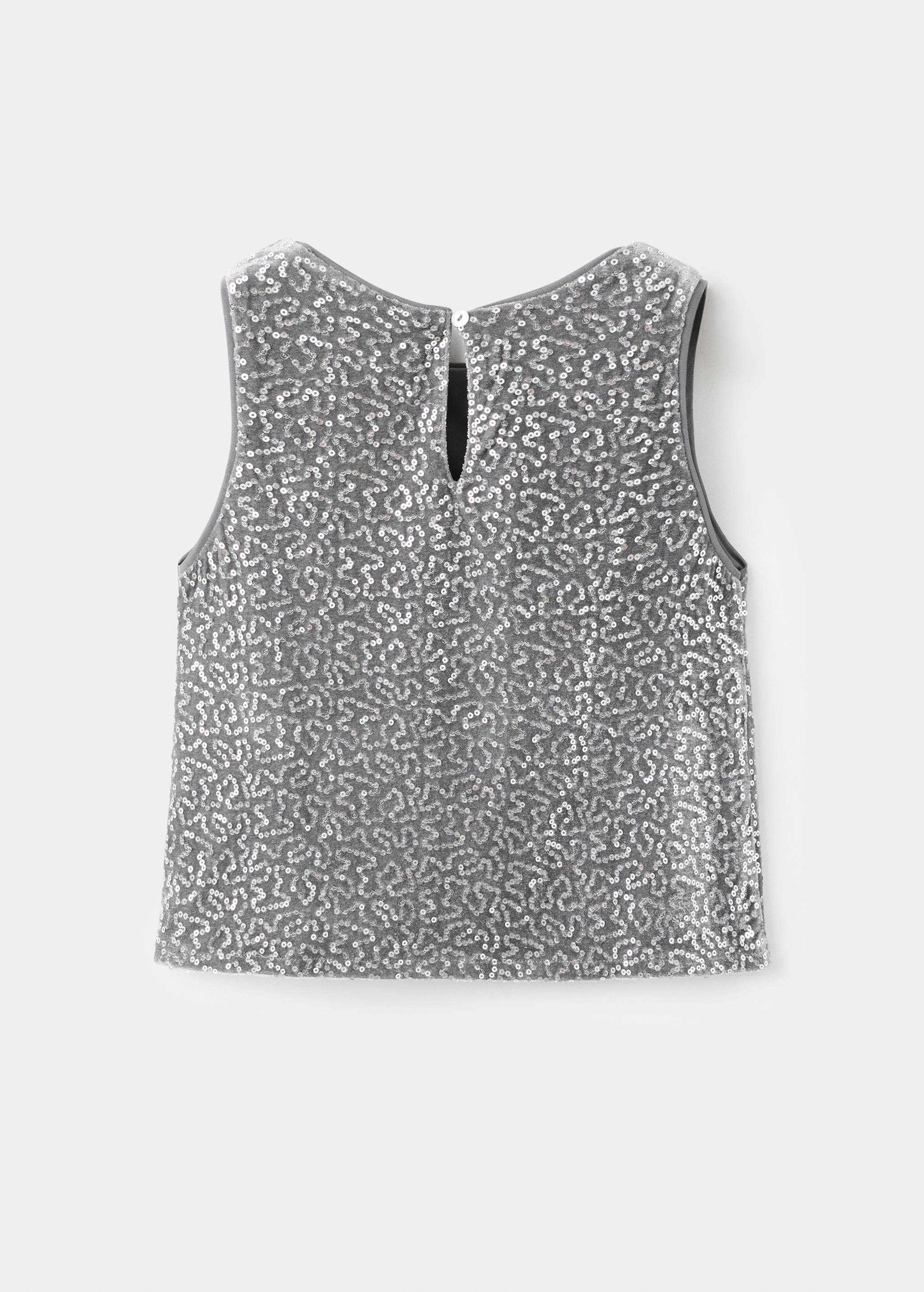 Sequined top - Reverse of the article