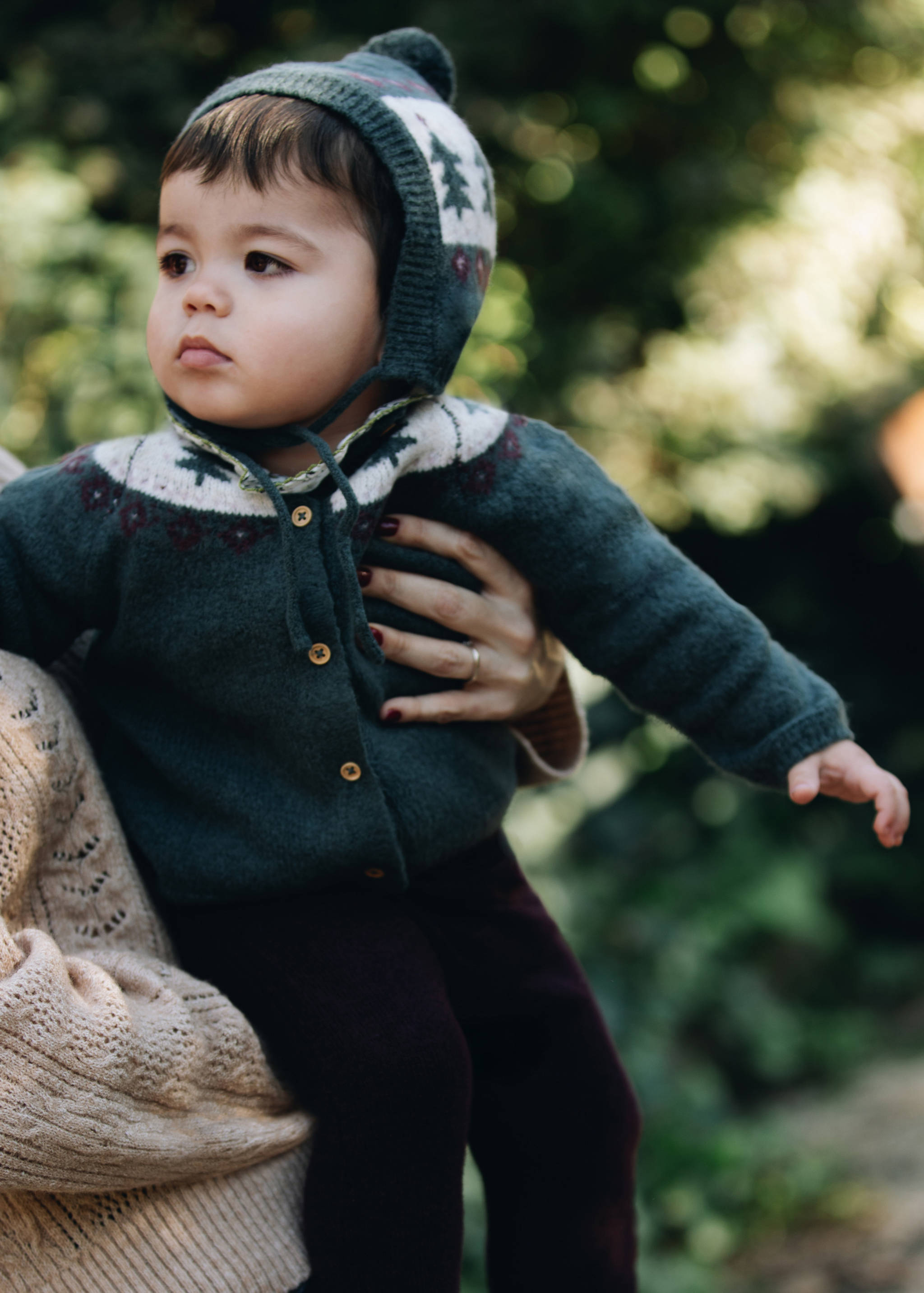 Pletená čepice se střapcem - Detail zboží 5