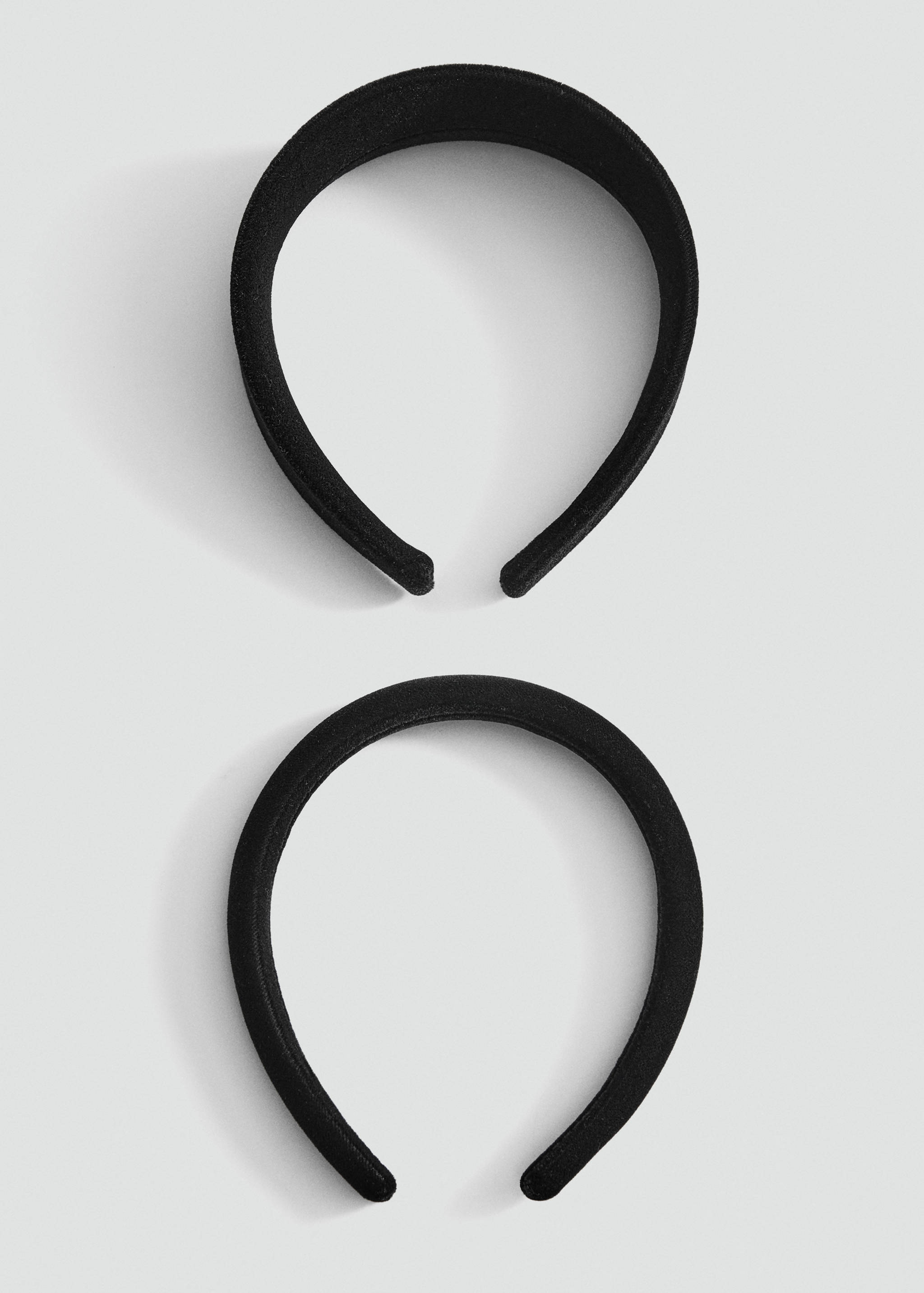 Pack of 2 velvet headbands - Article without model