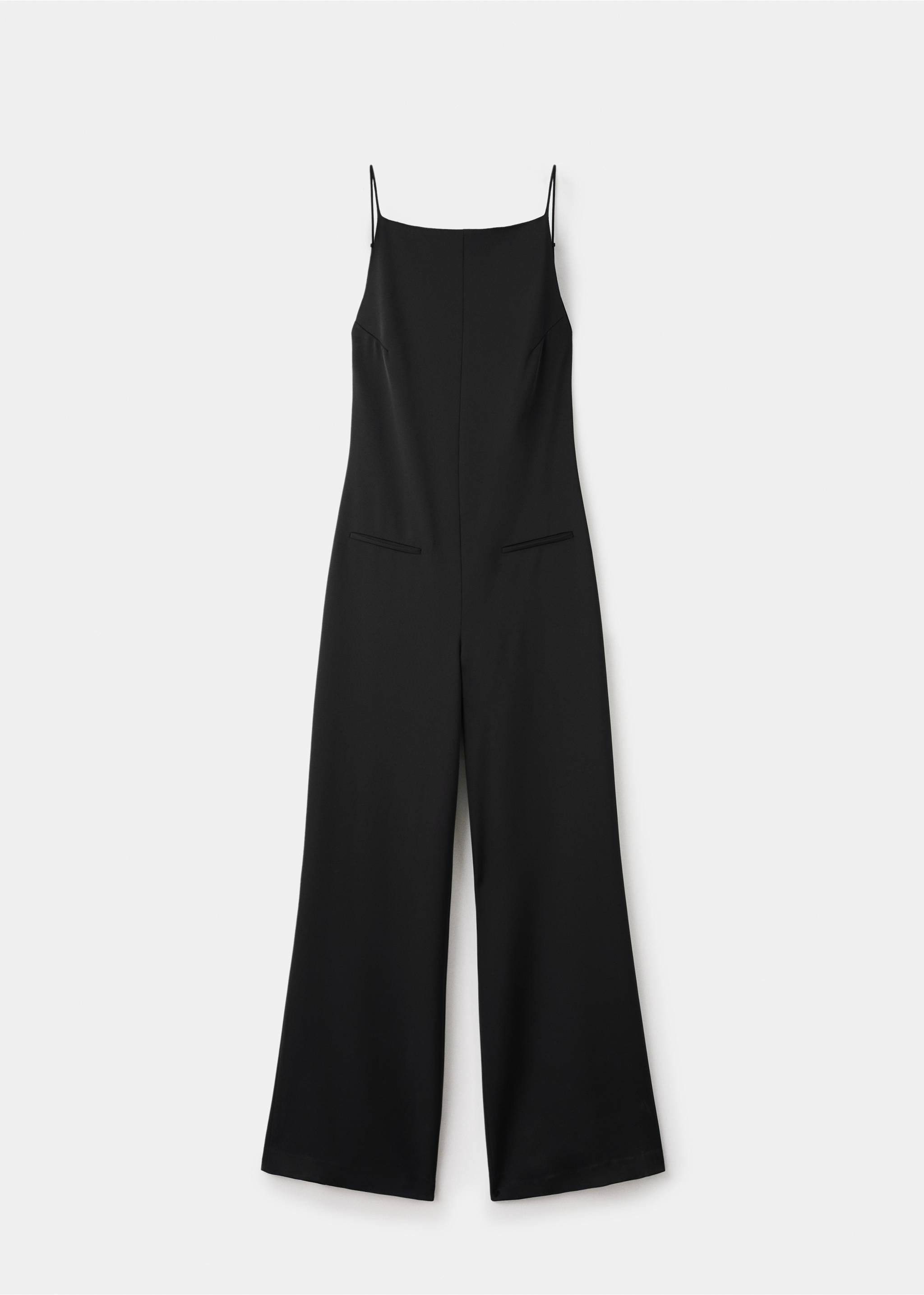 Langer Jumpsuit im Anzugstil - Artikel ohne Model, Schwarz. Ref: 17099115-00.