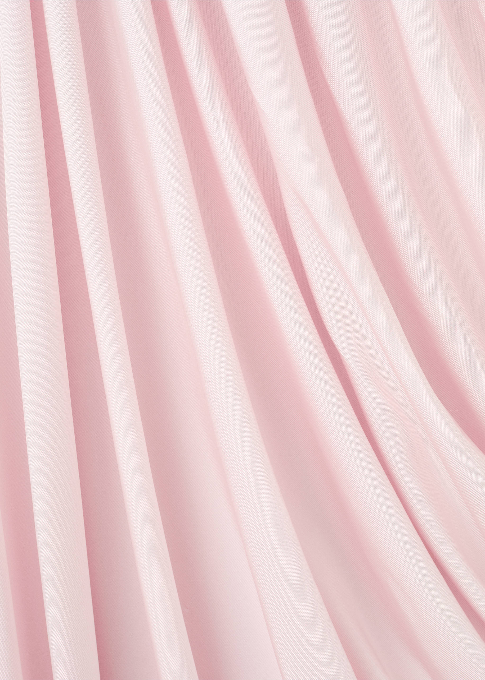 Draped asymmetrical bandeau dress - Details of the article 0, Pastel Pink. Ref: 17099119-00.