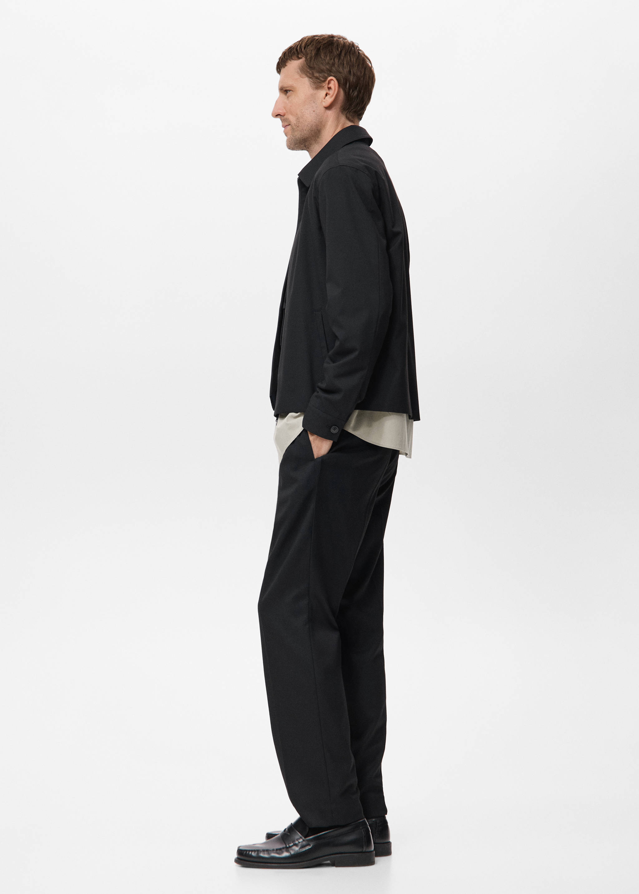 Straight-fit jacket with pockets - Détail de l'article 2