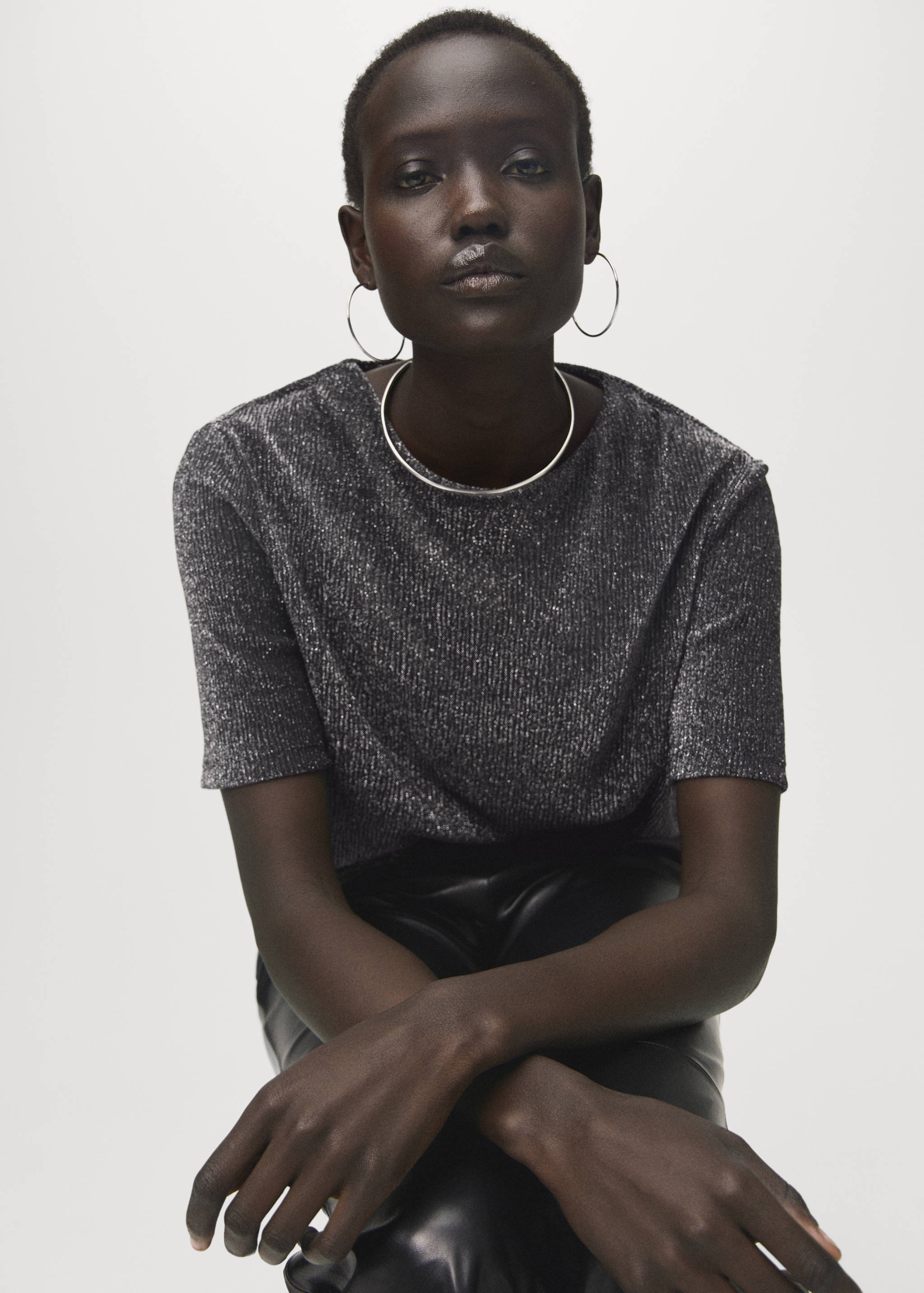 Kortärmad t-shirt lurex - Detaljer om artikeln 2