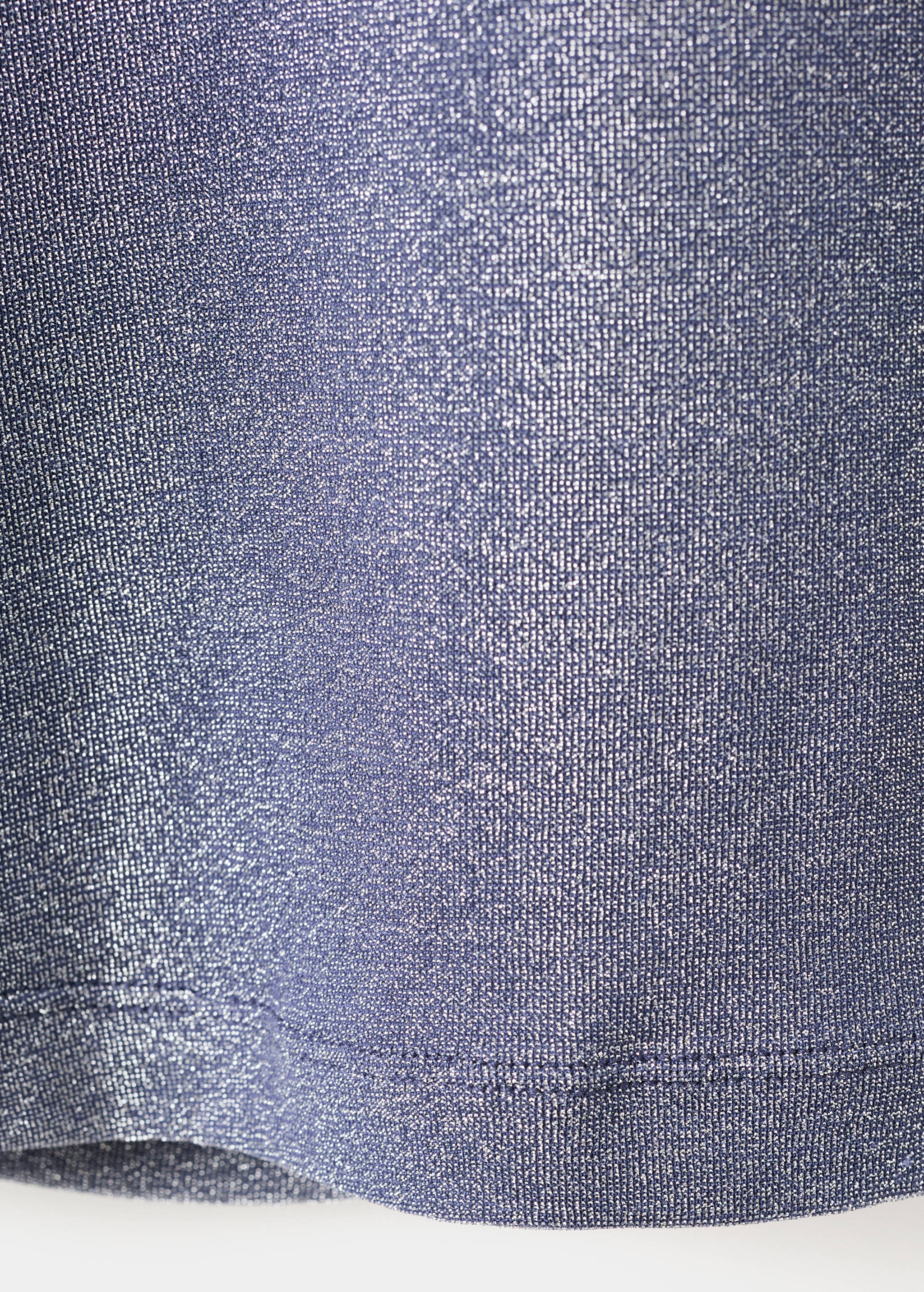 Lurex-T-Shirt mit halbhohem Kragen - Detail des Artikels 0