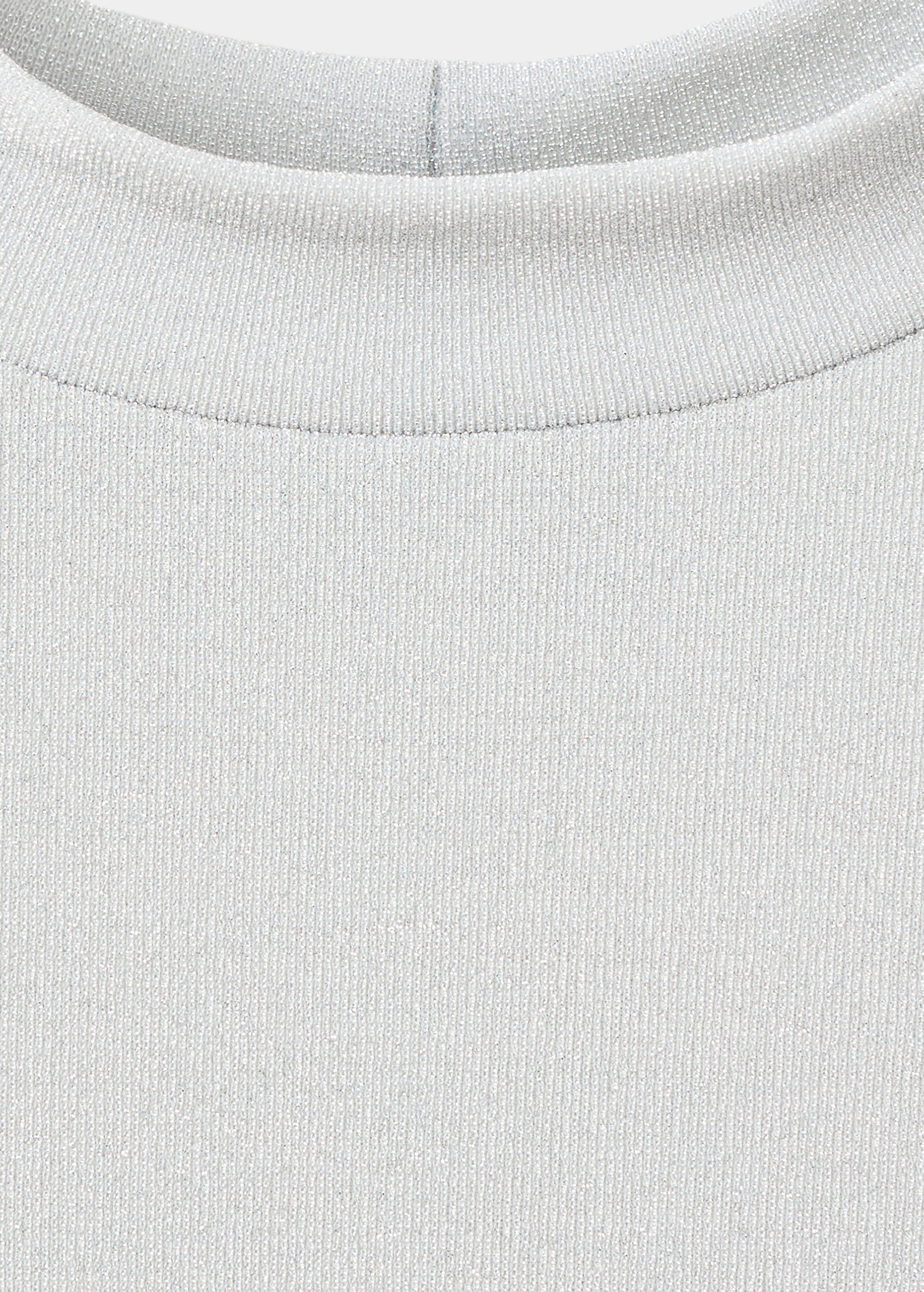 Lurex-T-Shirt mit halbhohem Kragen - Detail des Artikels 8