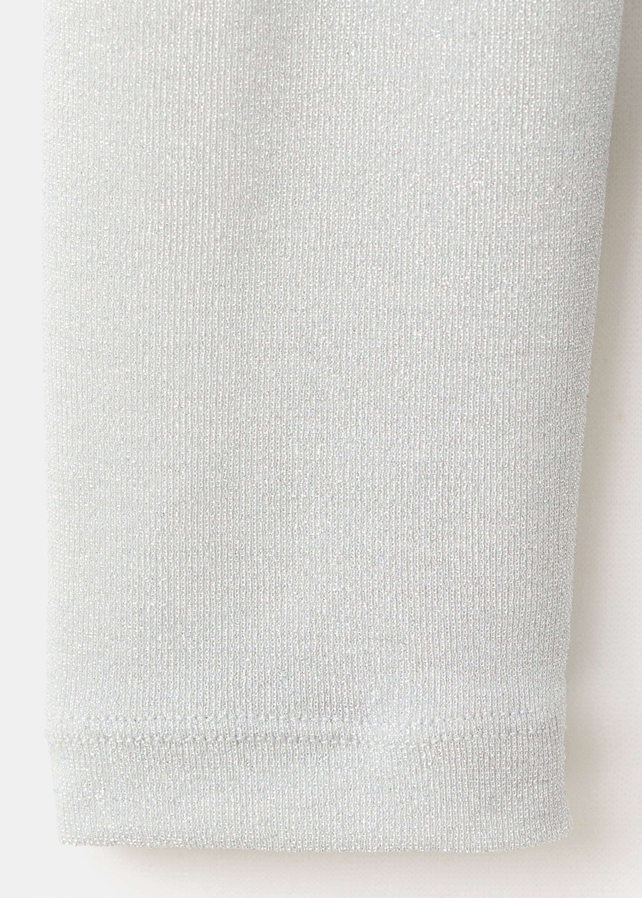 Lurex-T-Shirt mit halbhohem Kragen - Detail des Artikels 0
