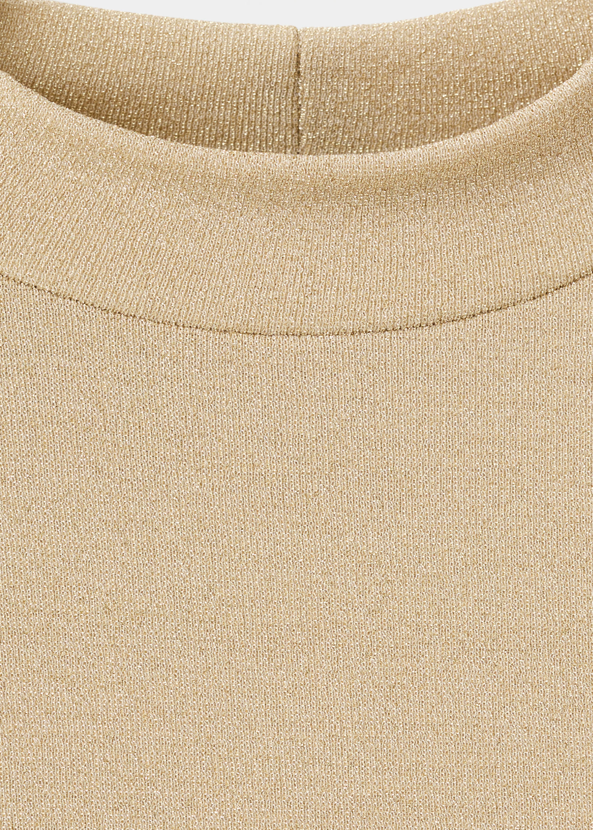 Lurex-T-Shirt mit halbhohem Kragen - Detail des Artikels 8
