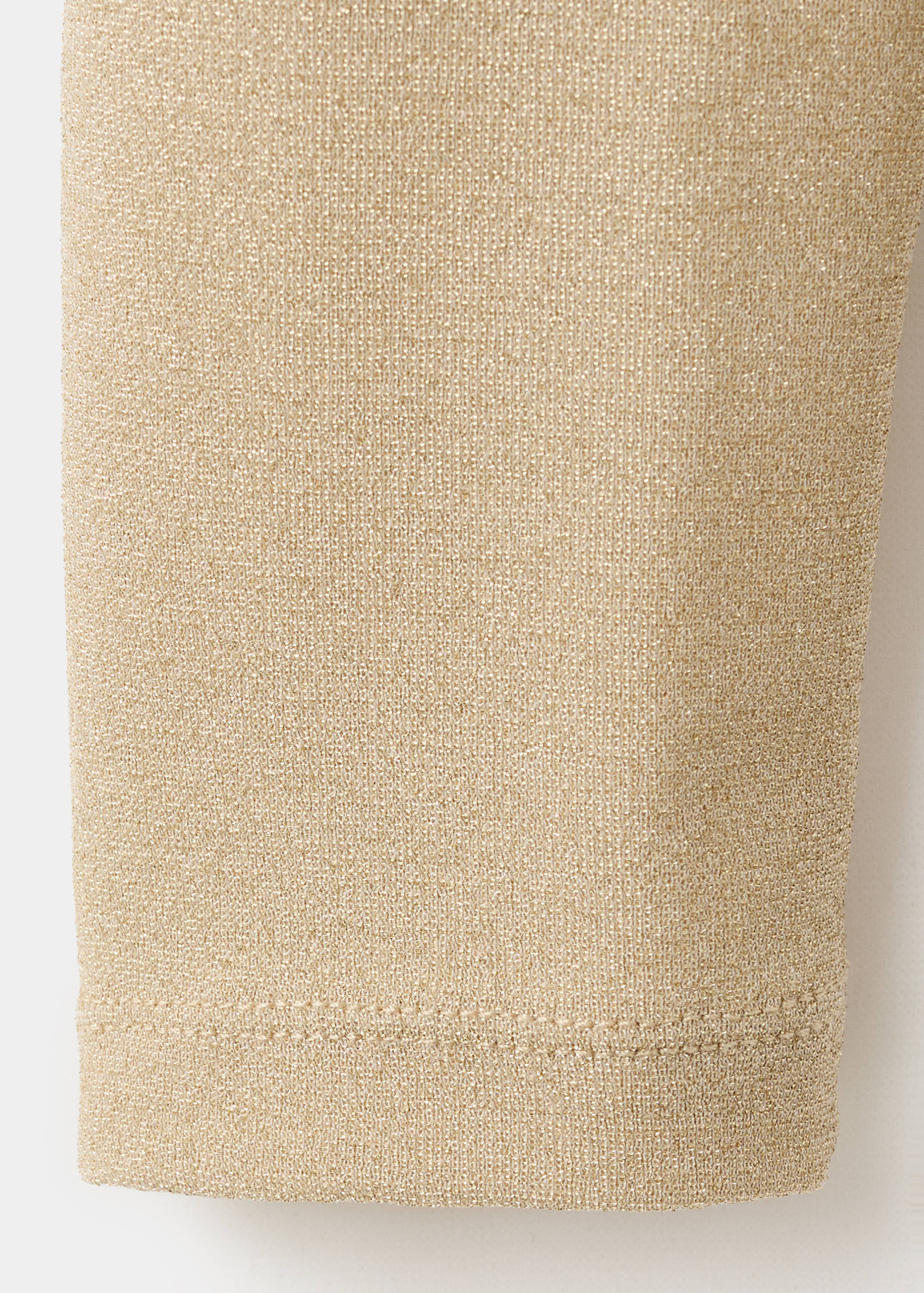 Lurex-T-Shirt mit halbhohem Kragen - Detail des Artikels 0