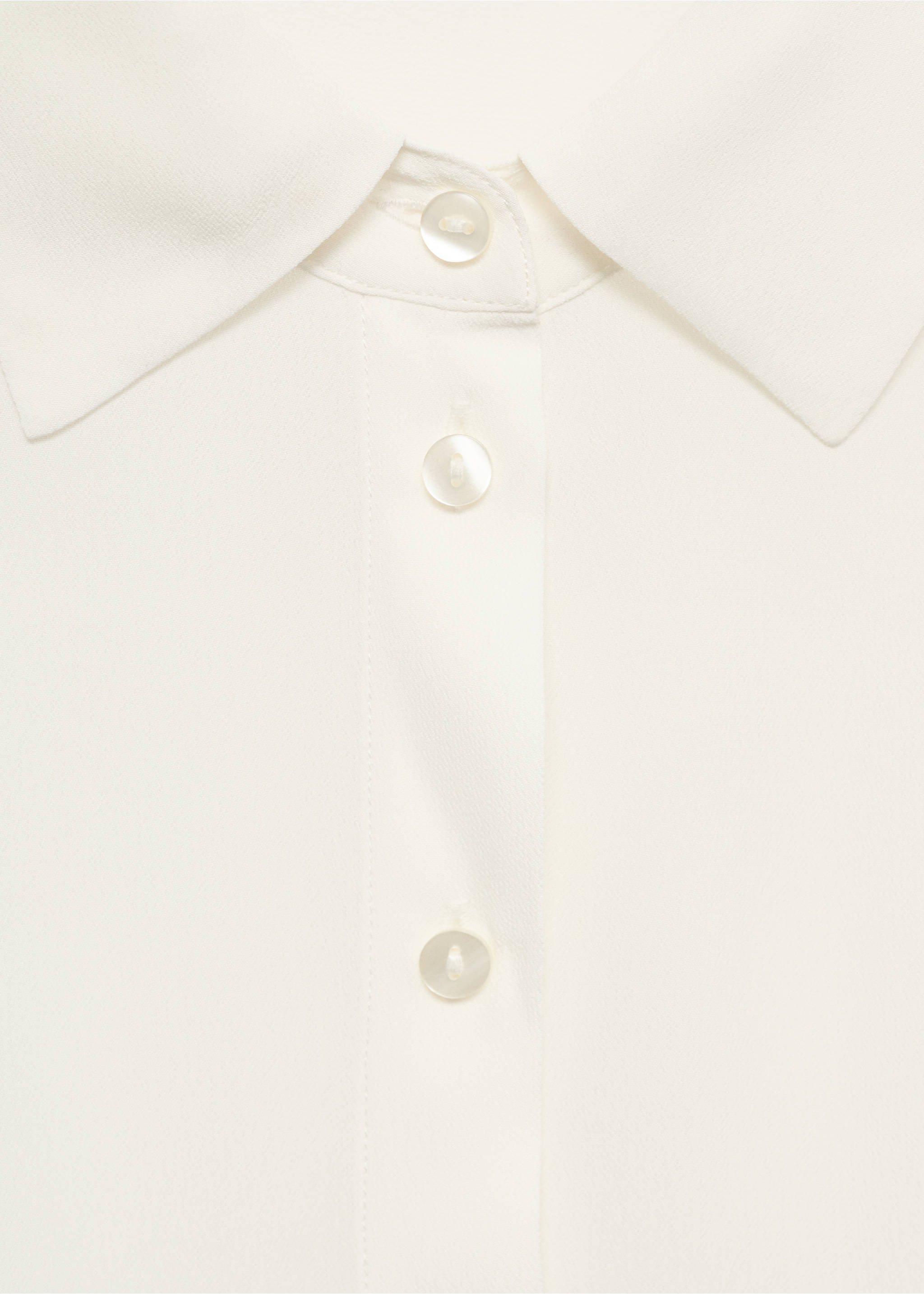 Short sleeve fluid shirt - Details of the article 8, Off White. Ref: 17140346-00.