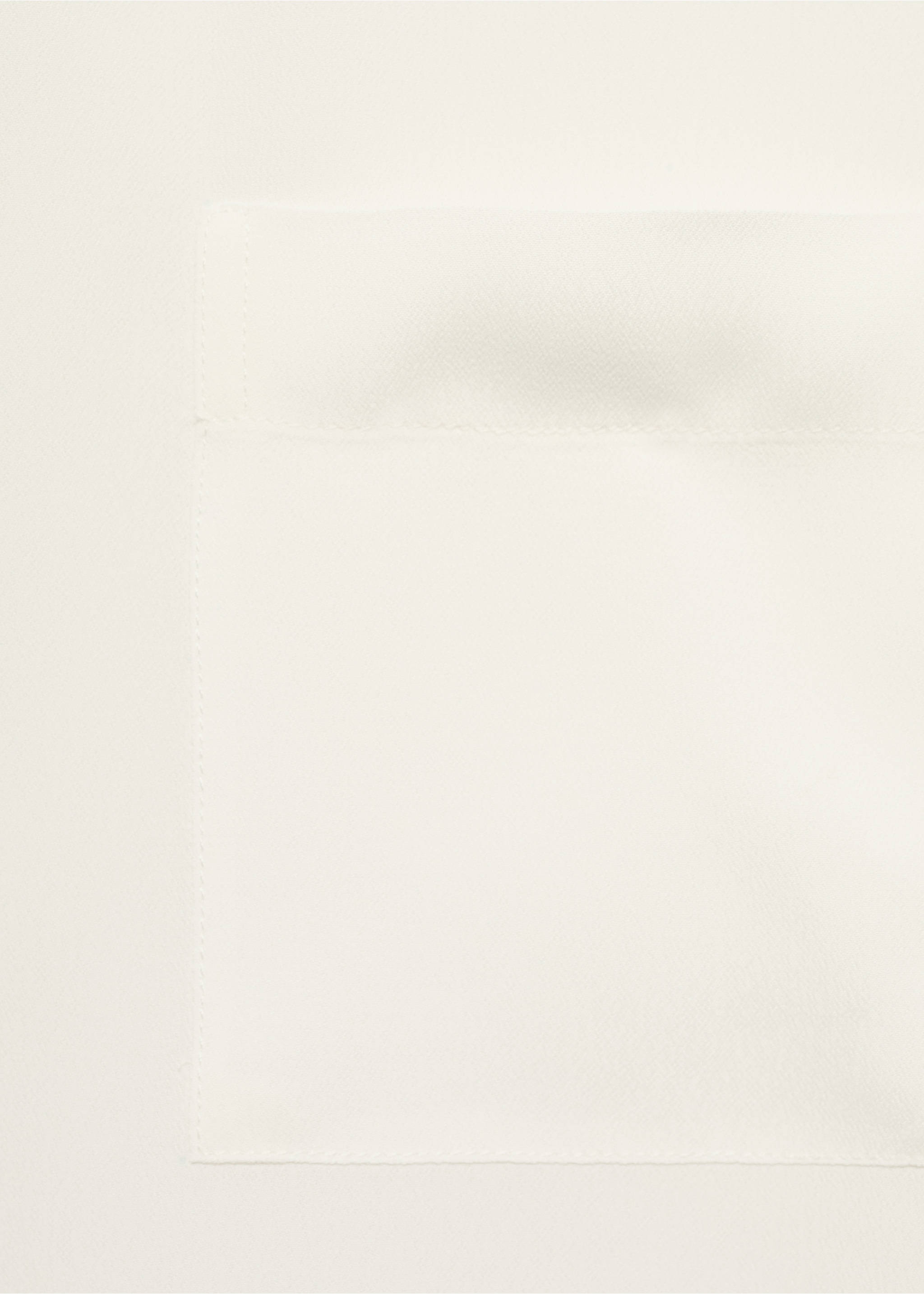 Short sleeve fluid shirt - Details of the article 0, Off White. Ref: 17140346-00.