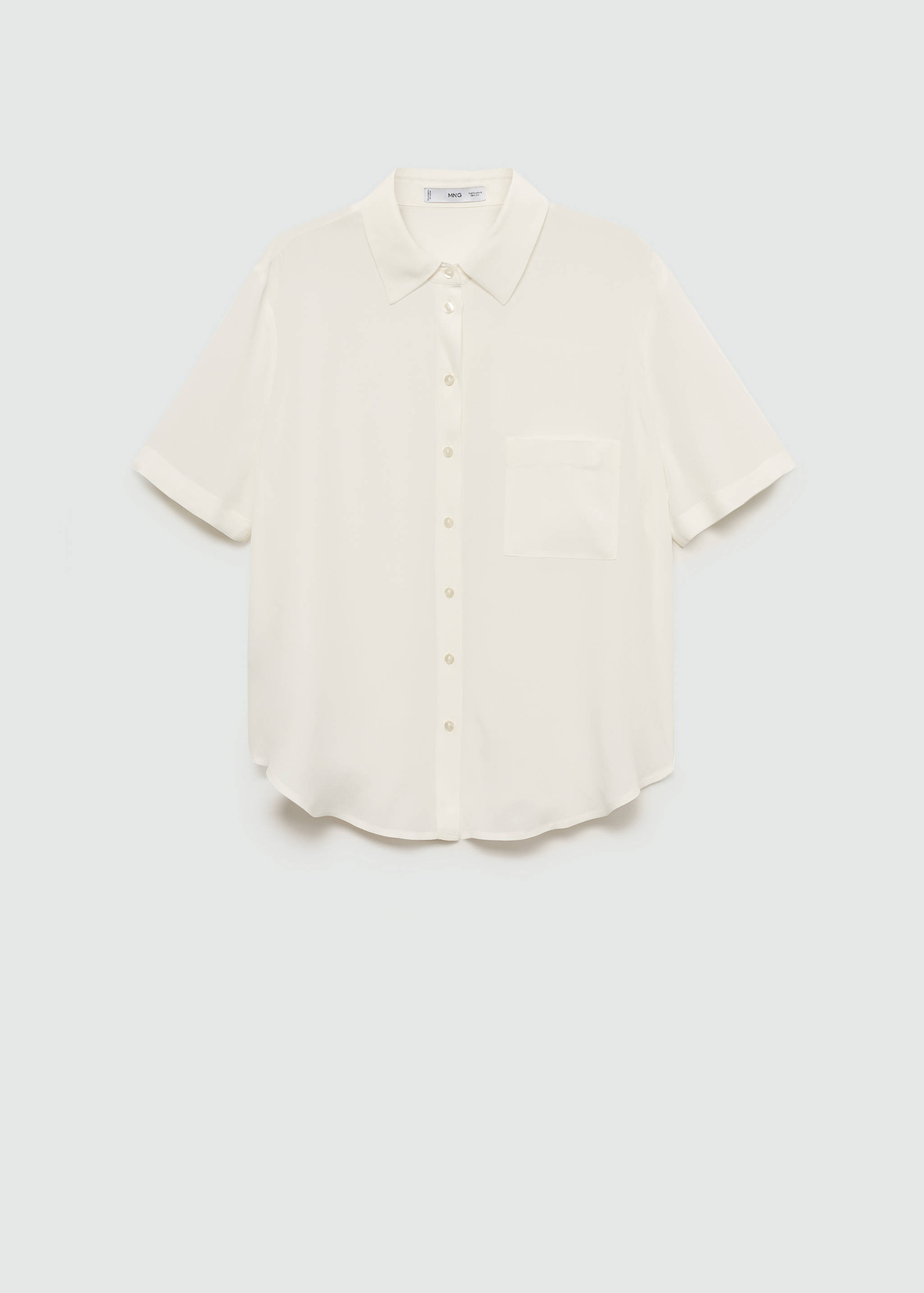 Camisa fluida manga corta - Artículo sin modelo