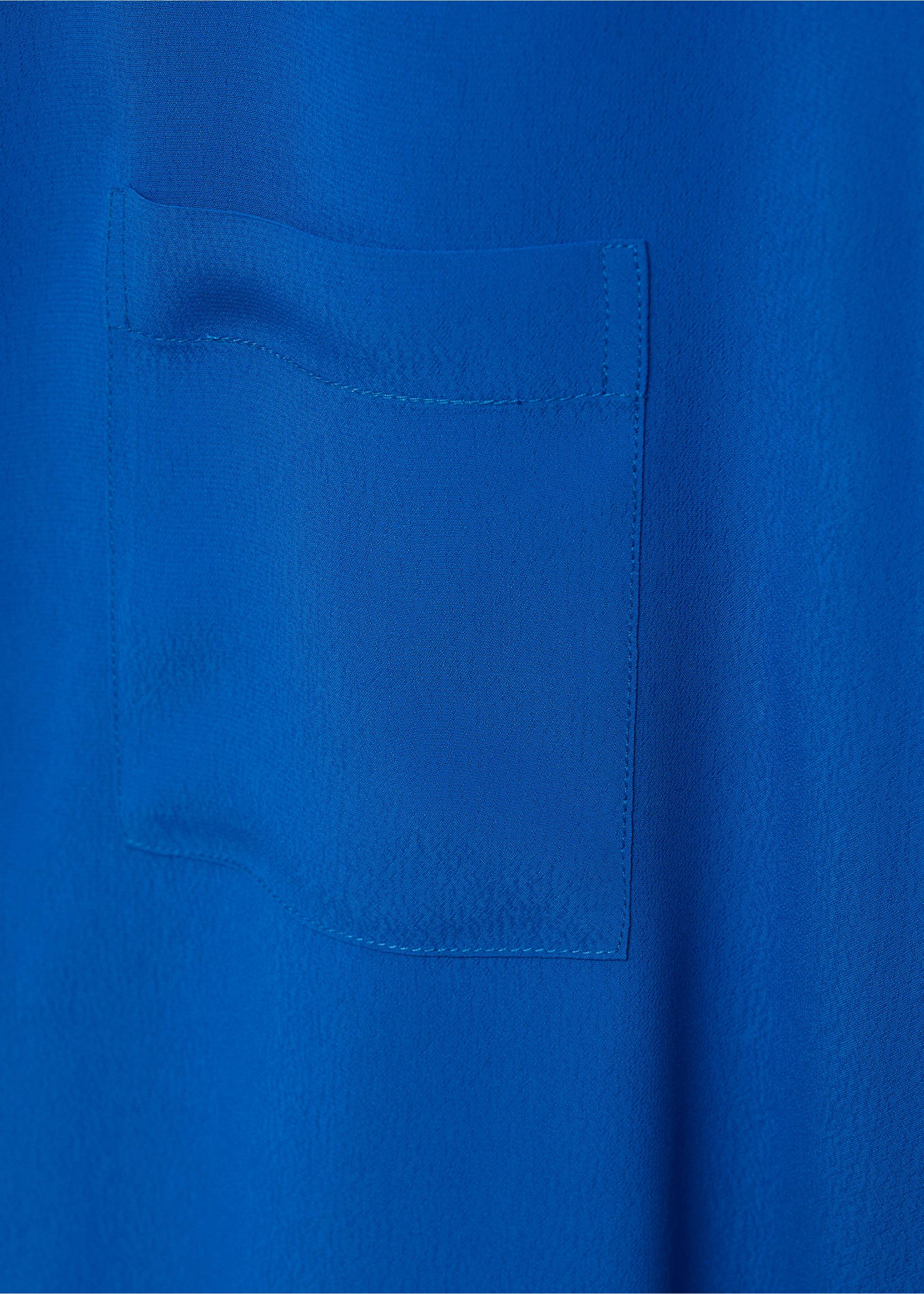 Short sleeve fluid shirt - Details of the article 0, Blue. Ref: 17140346-00.
