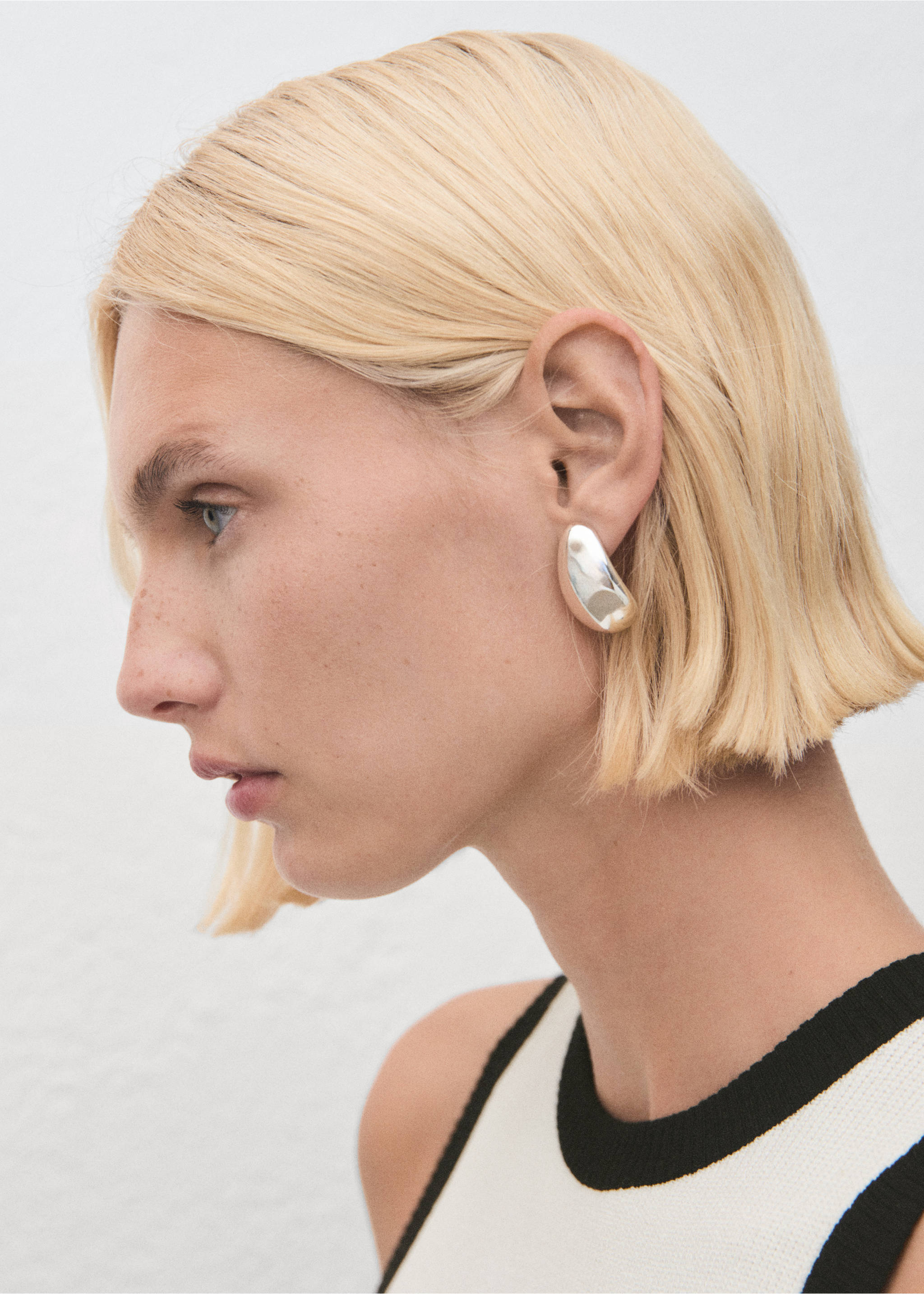 Stickad topp kontrastbårder - Detaljer om artikeln 1, Rå. Ref: 17162924-00.