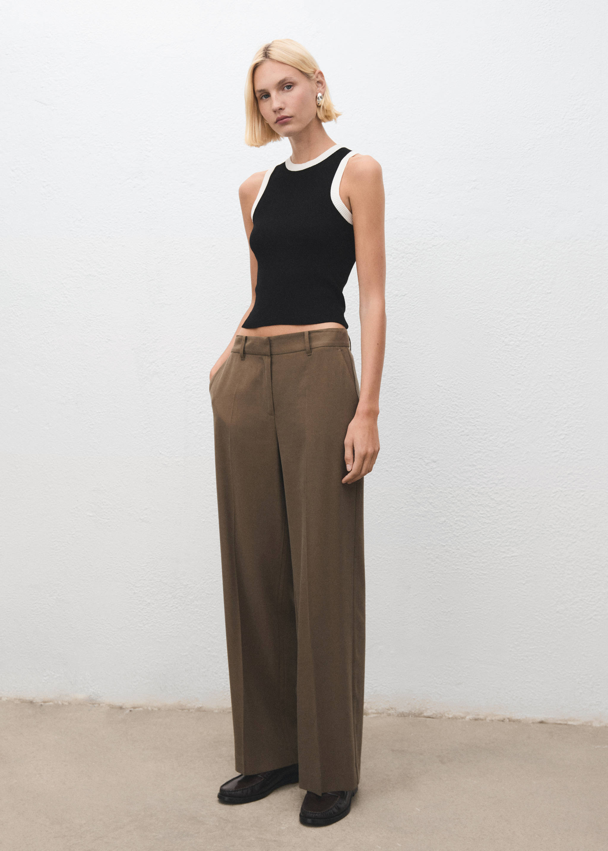 Stickad topp kontrastbårder - Allmän bild