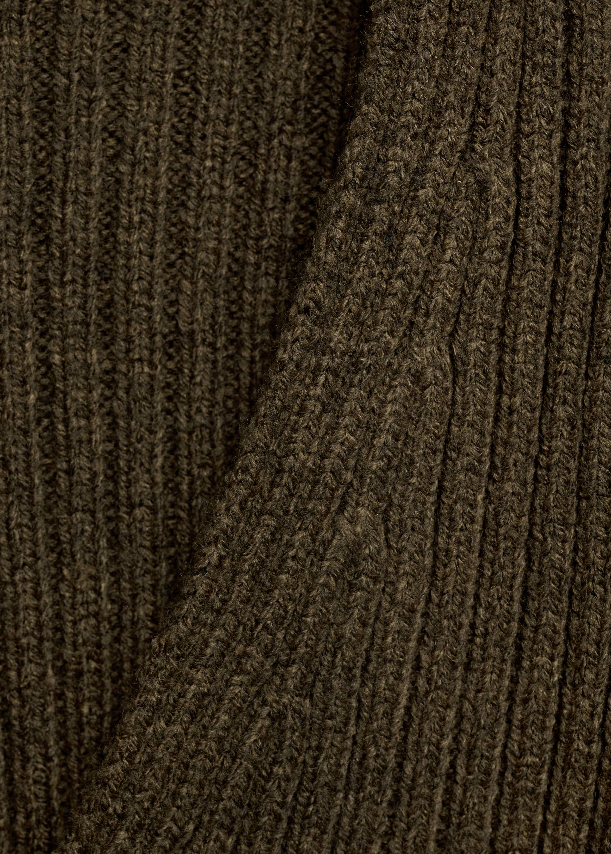 V-neck ribbed cardigan - Details of the article 0