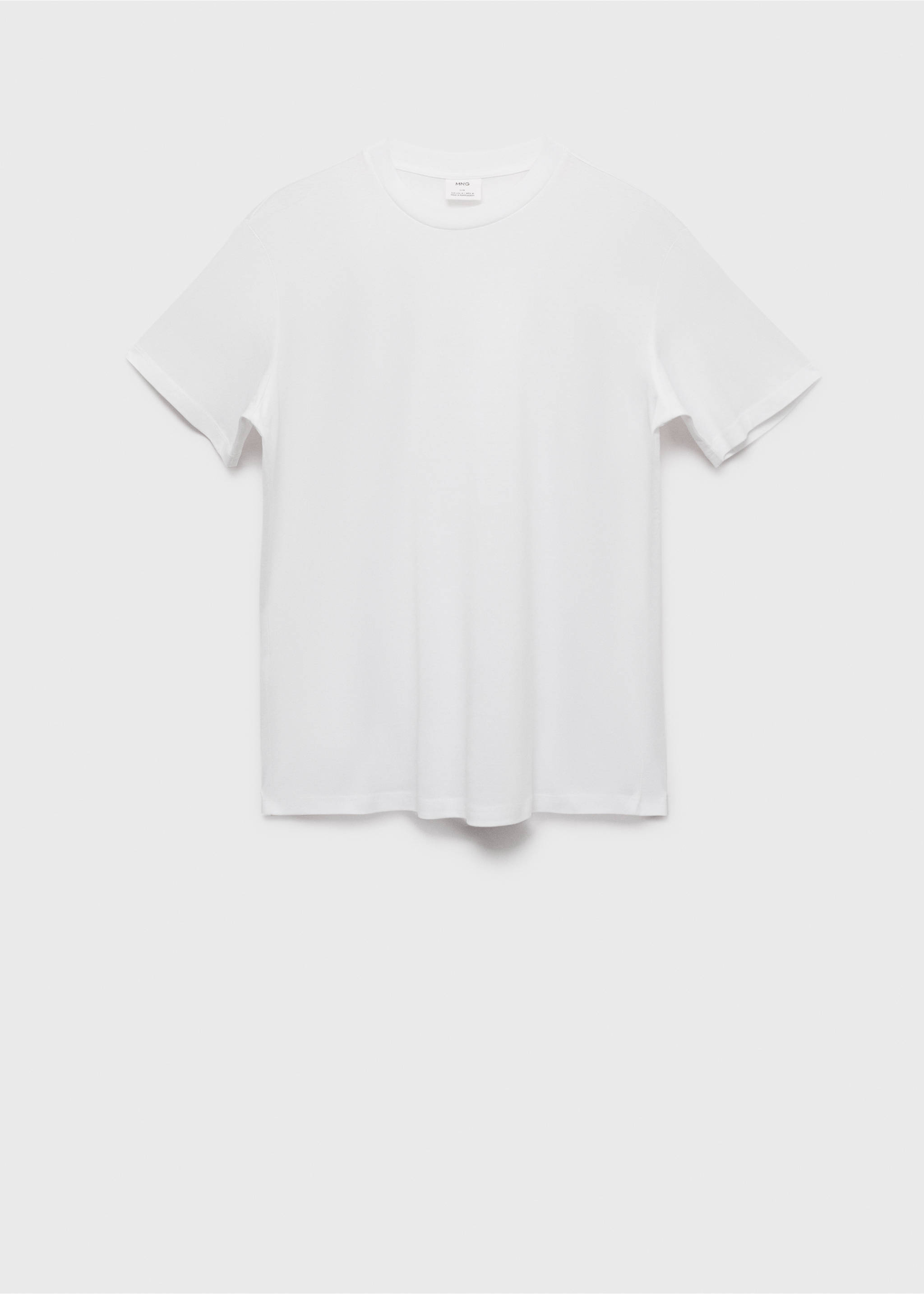 100% cotton T-shirt regular fit - Article without model, White. Ref: 17860293-00.