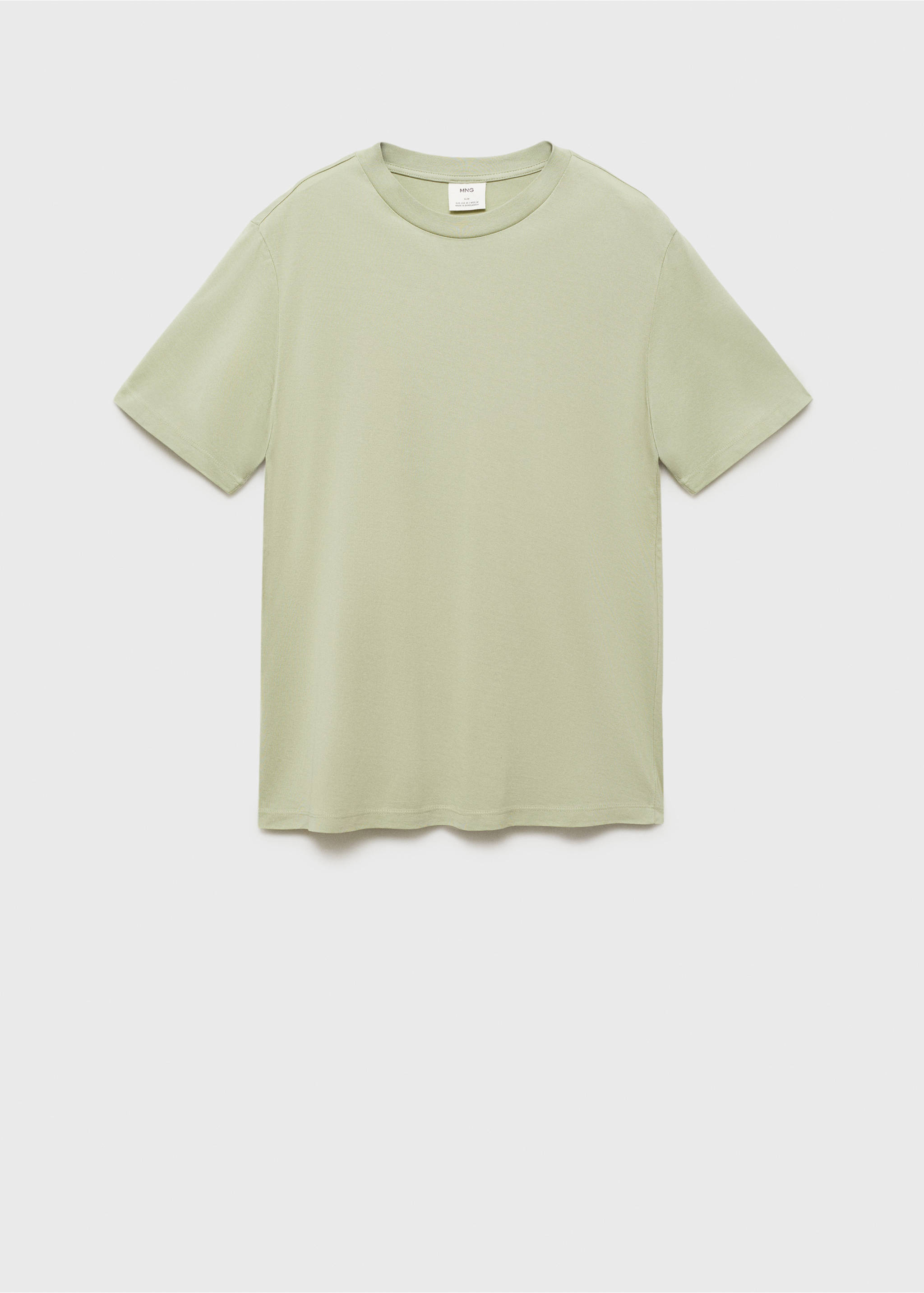 T-shirt 100 % coton regular-fit - Article sans modèle, Vert menthe. Ref: 17860293-00.