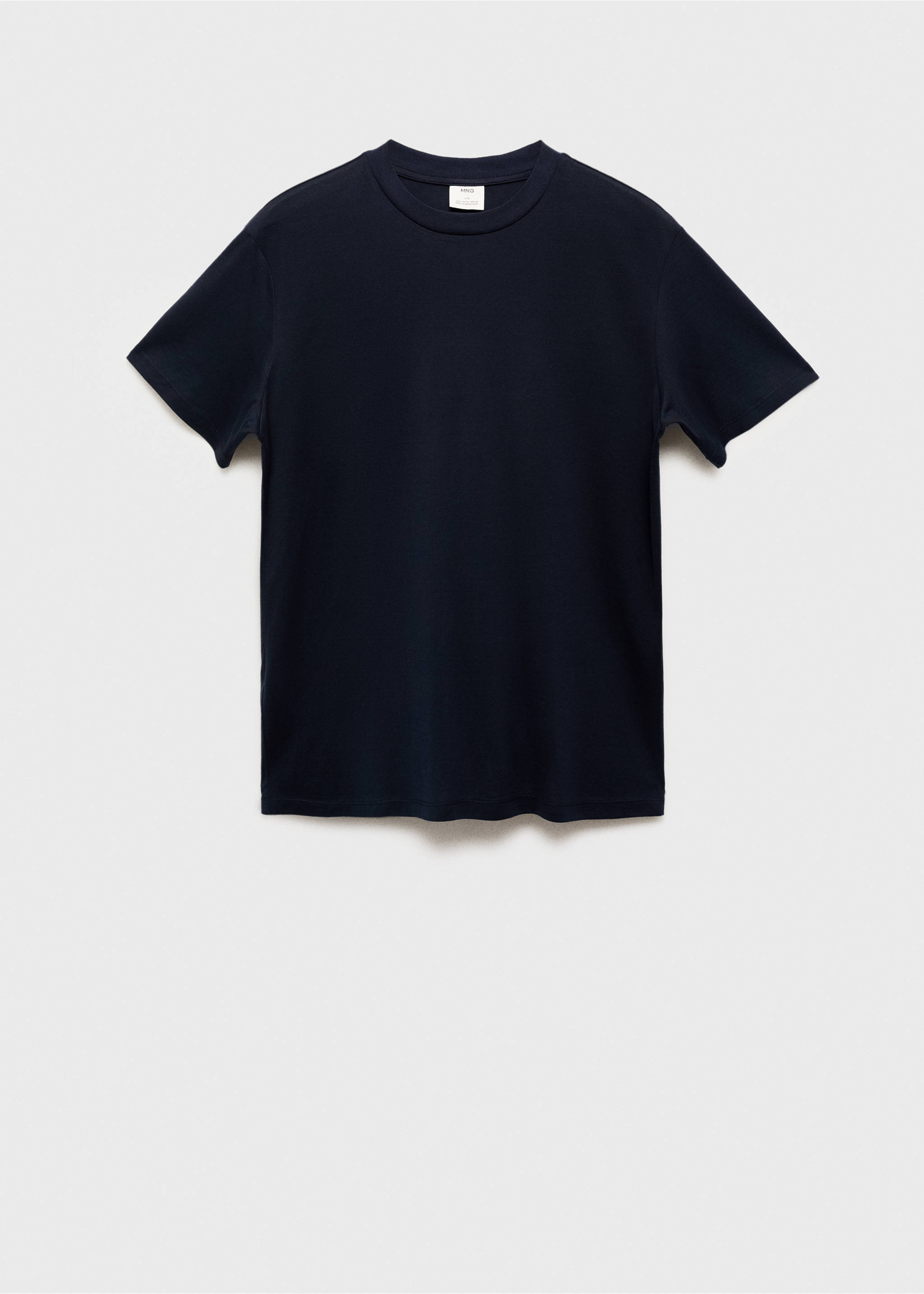 100% cotton T-shirt regular fit - Article without model, Navy. Ref: 17860293-00.
