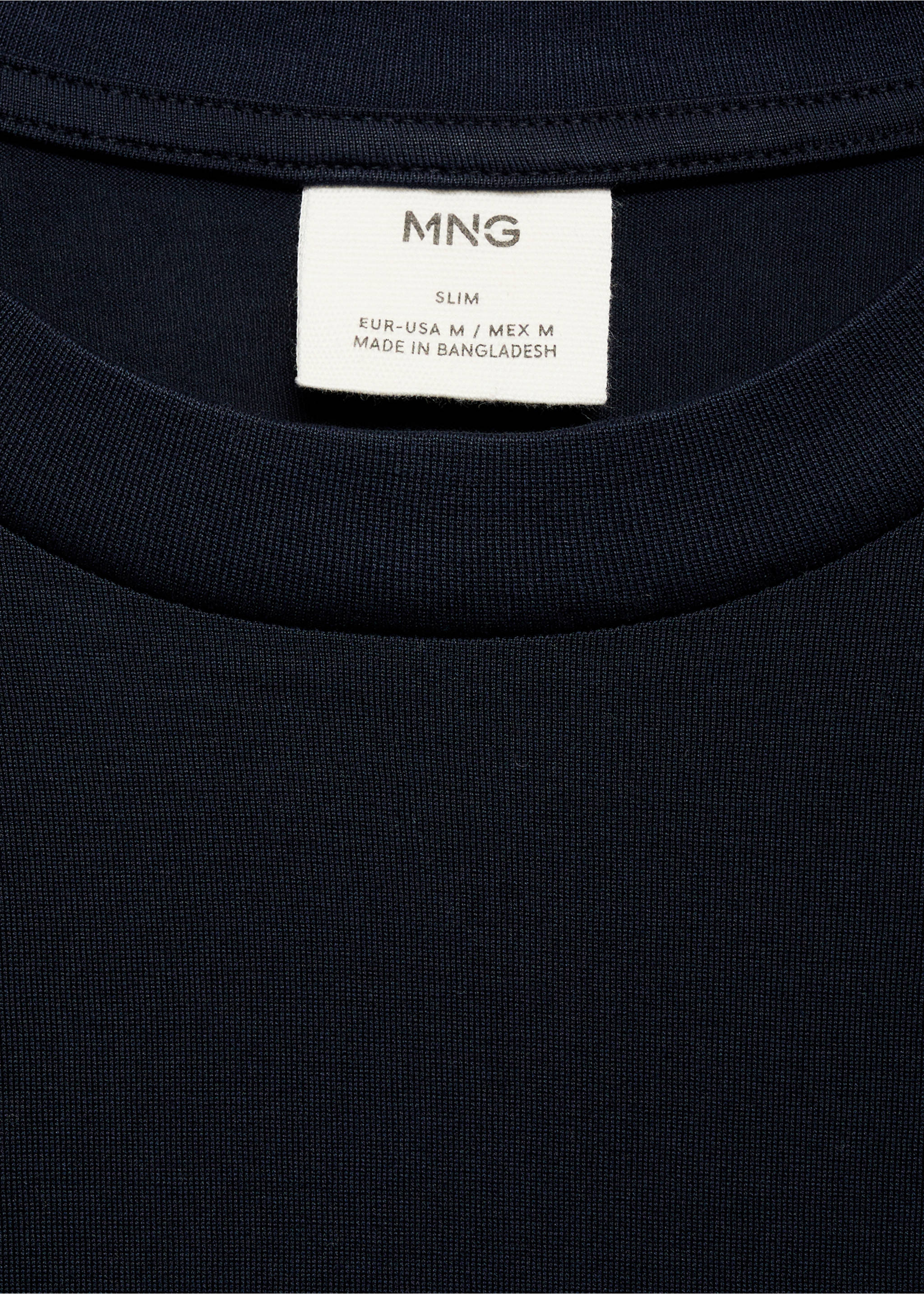 100% cotton T-shirt regular fit - Details of the article 8, Navy. Ref: 17860293-00.