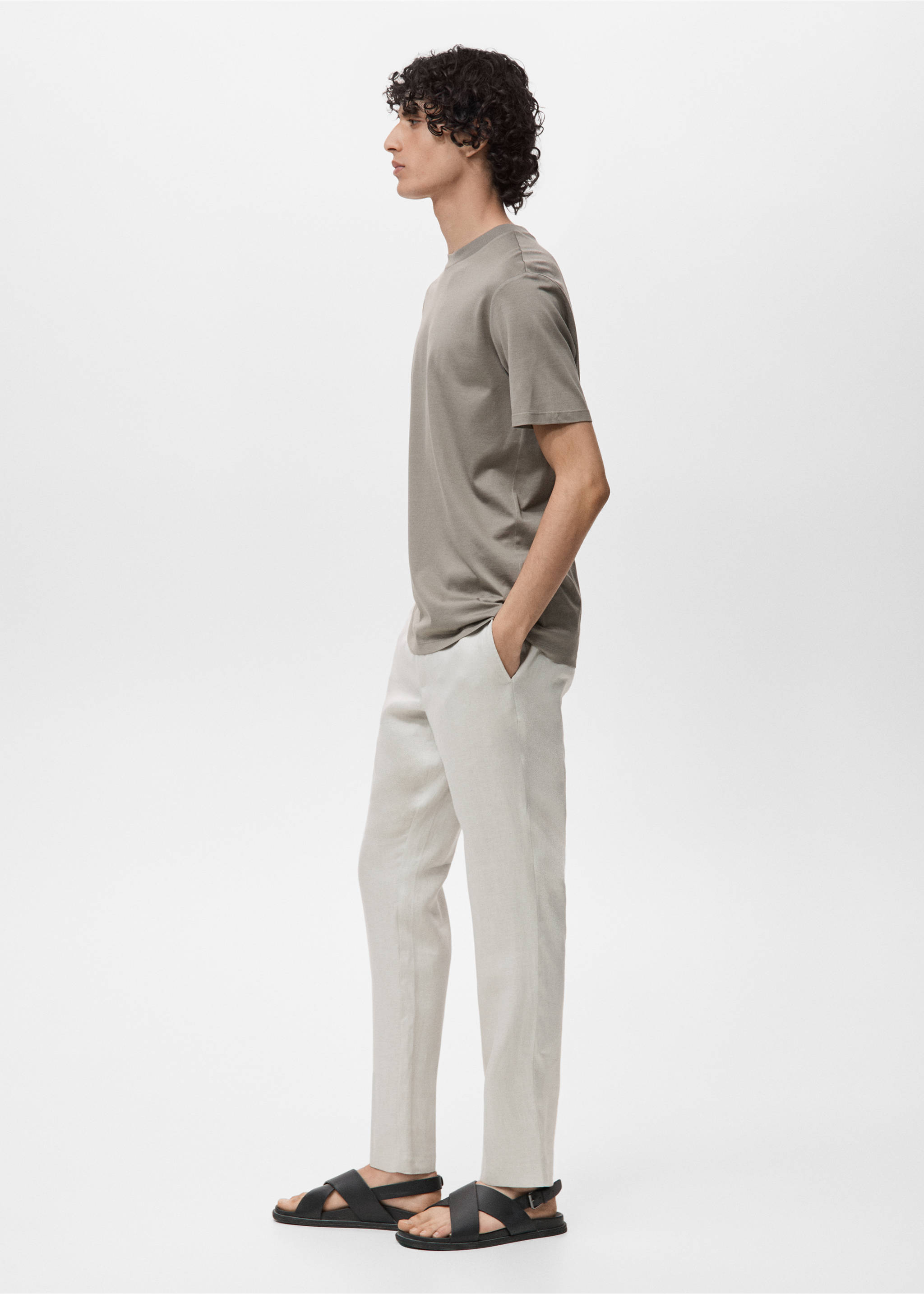 Samarreta 100% cotó regular fit - Detall de l'article 2, Gris. Ref: 17860293-00.