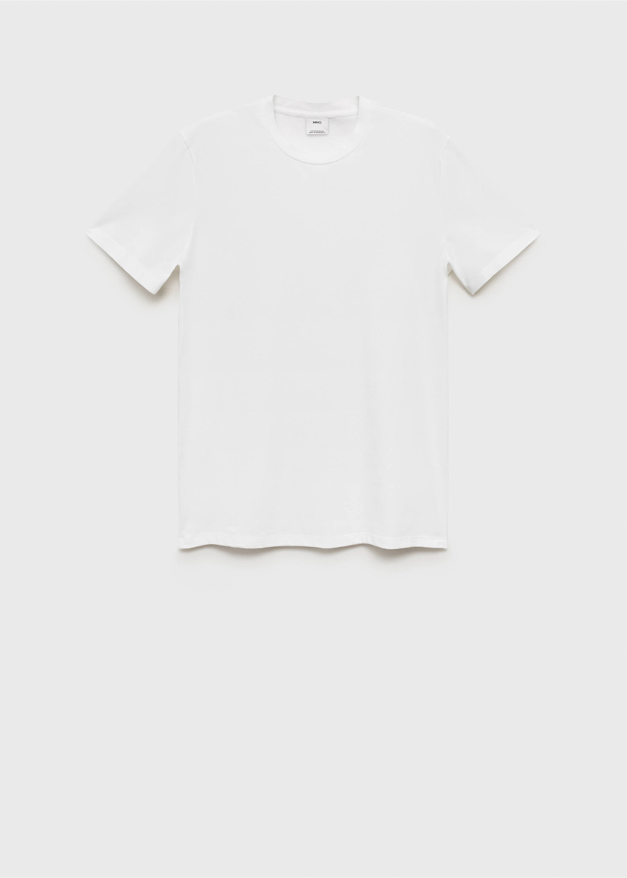 Stretch cotton T-shirt - Article without model, White. Ref: 17911506-00.