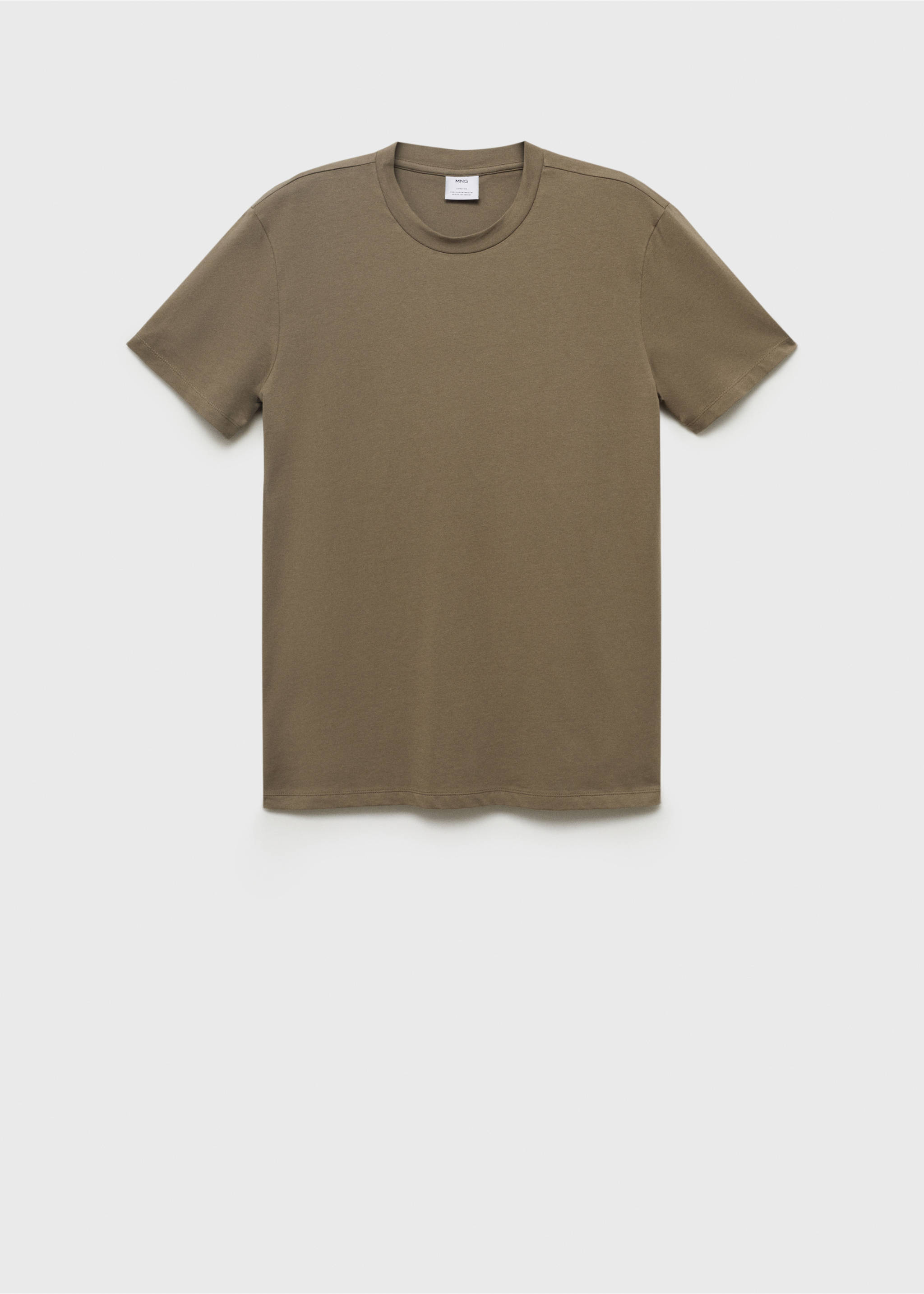 T-shirt algodão stretch - Artigo sem modelo, Cinzento-visom. Ref: 17911506-00.